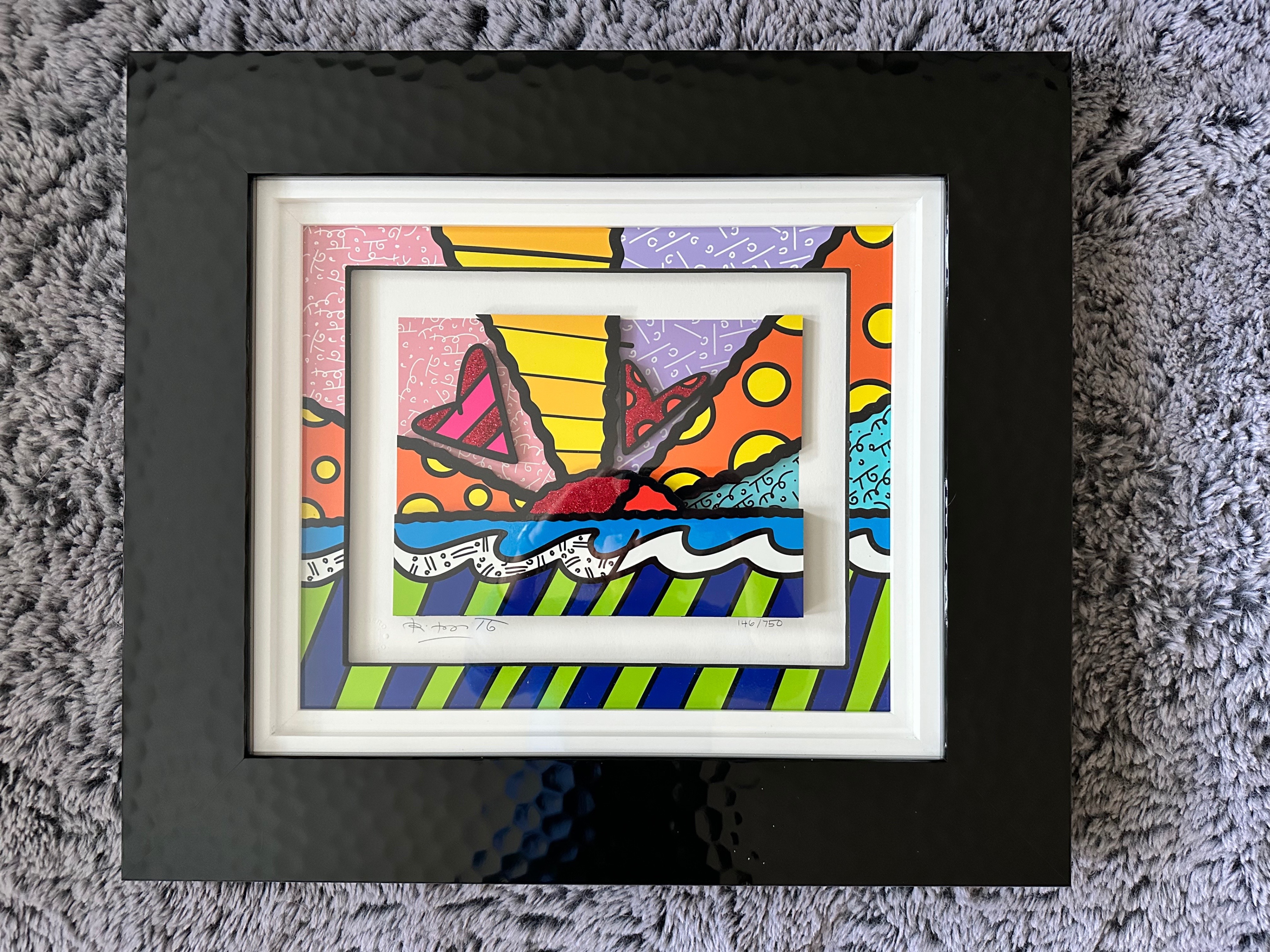 Romero Britto – “Heart Sunrise” (2020)