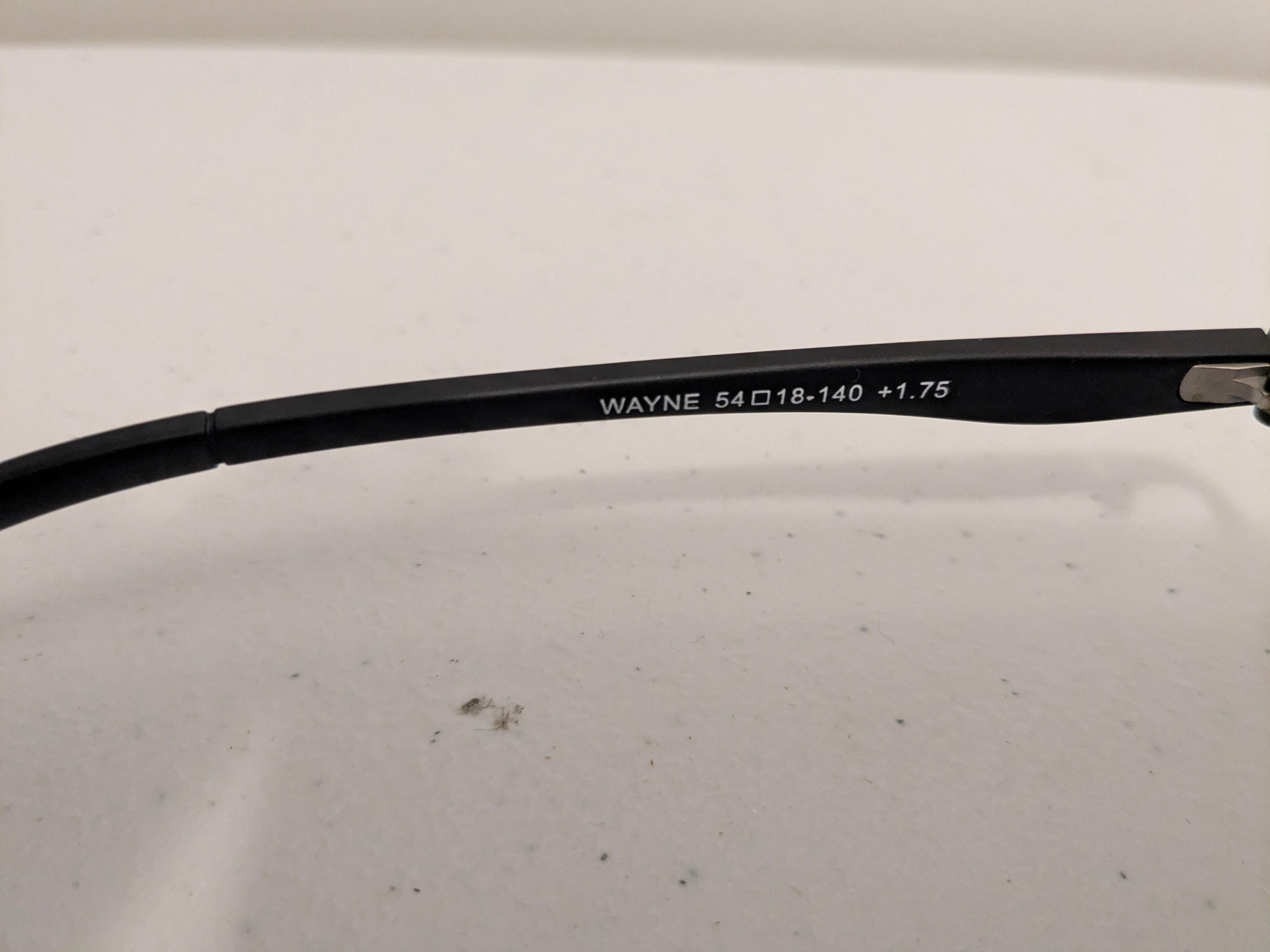Black Rimless Reading Glasses with Case 1.75 - photo 4