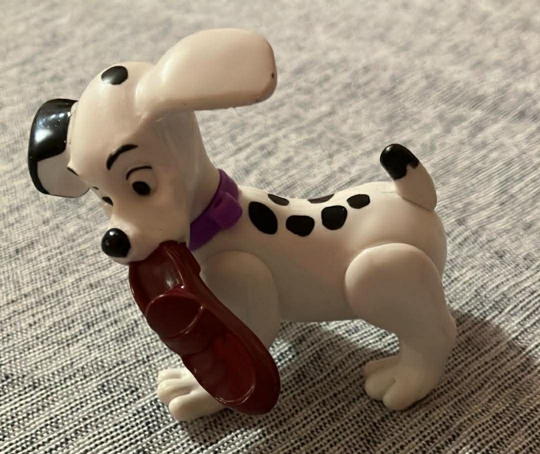 Vintage 1996 McDonald Disney 101 Dalmatians Dog Shoe Figure - 3"