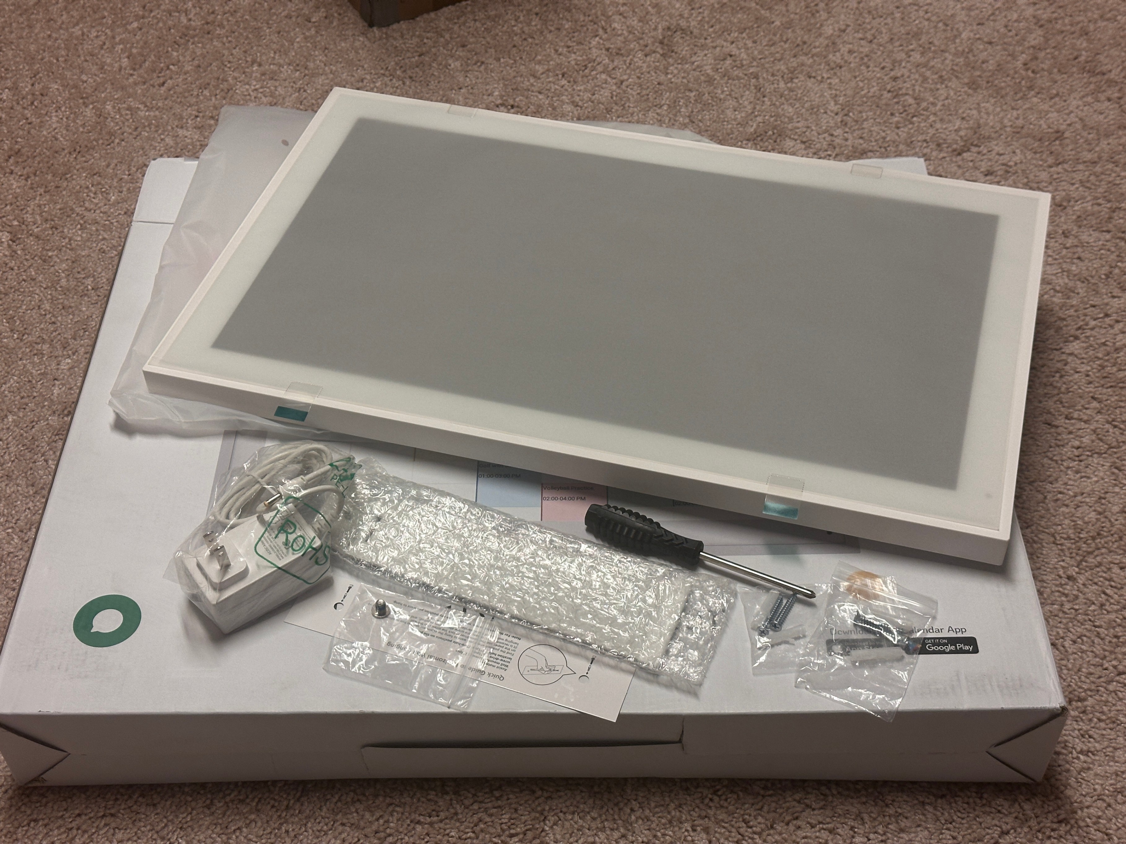 21.5'' Digital Calendar 64G FHD Touch Screen Caleandar Auto-Sync - photo 3