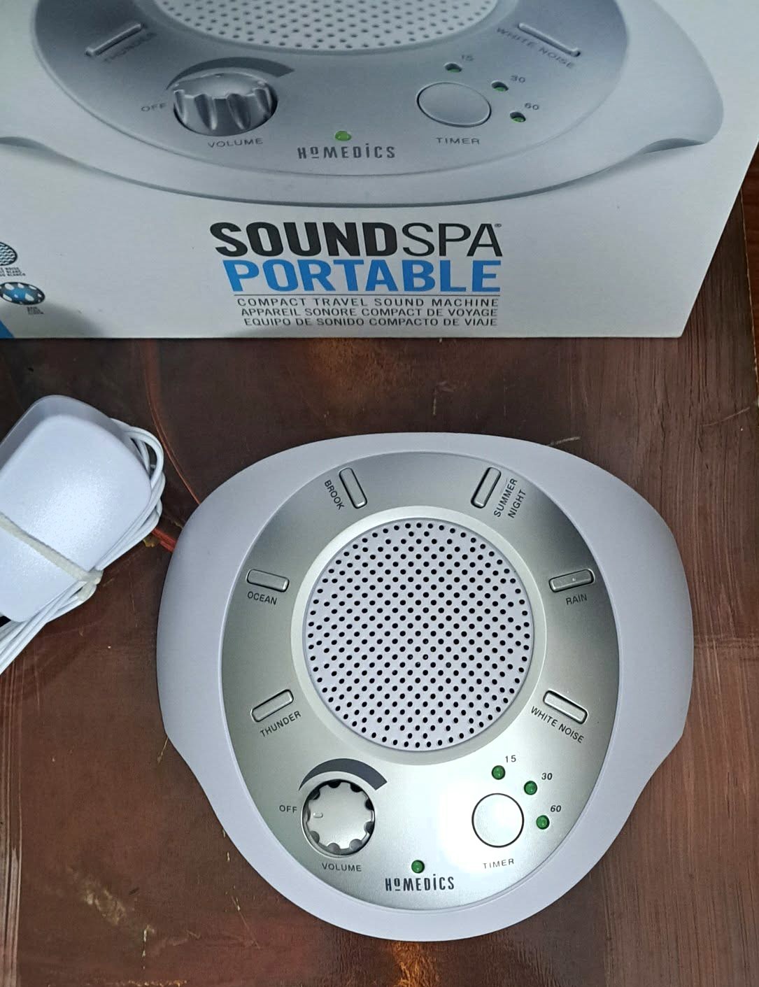 HoMedics SoundSpa Portable White Noise Machine New (Open Box)🏆 - photo 2