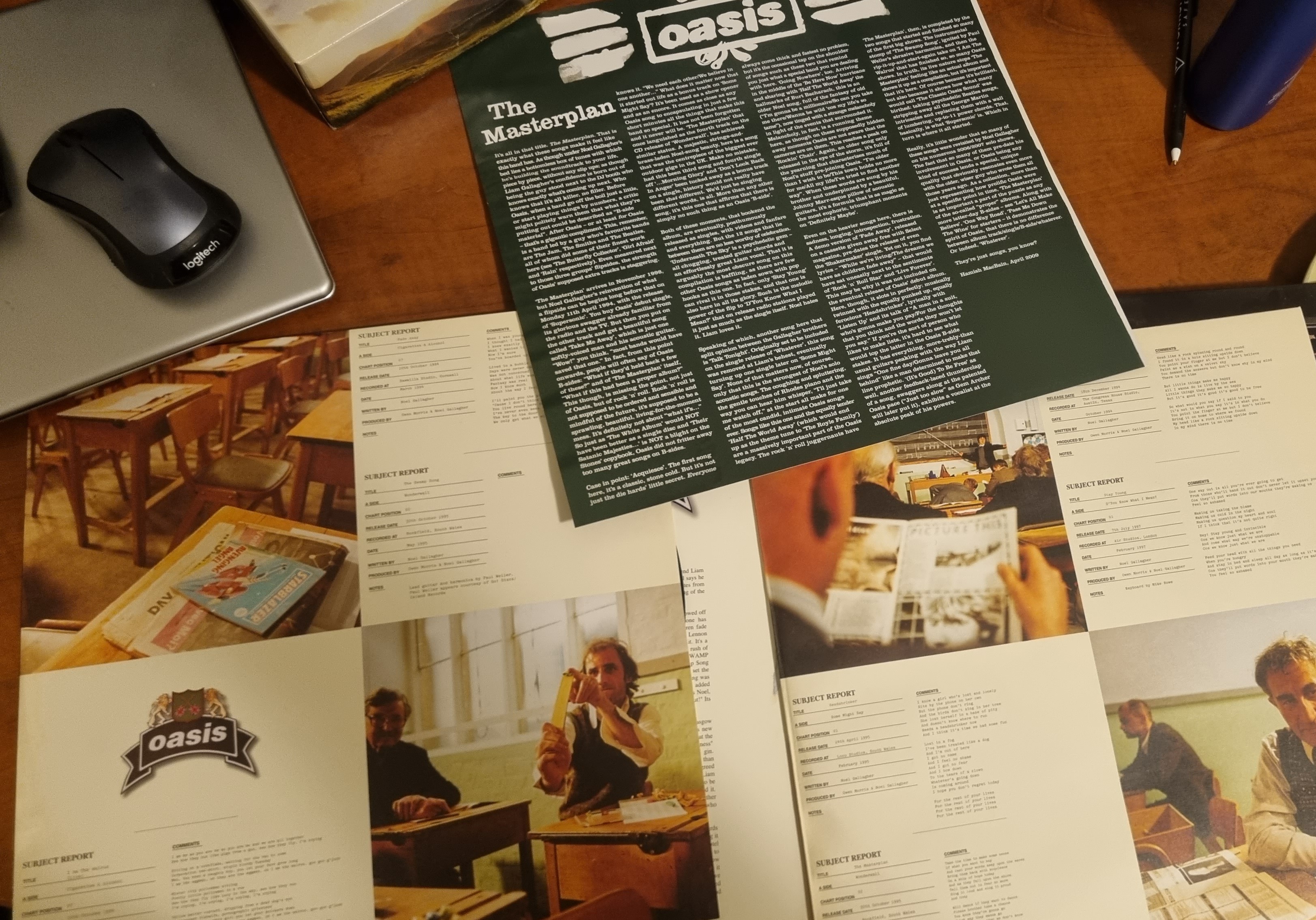 Masterplan Oasis vinyl record 2009 release - photo 4