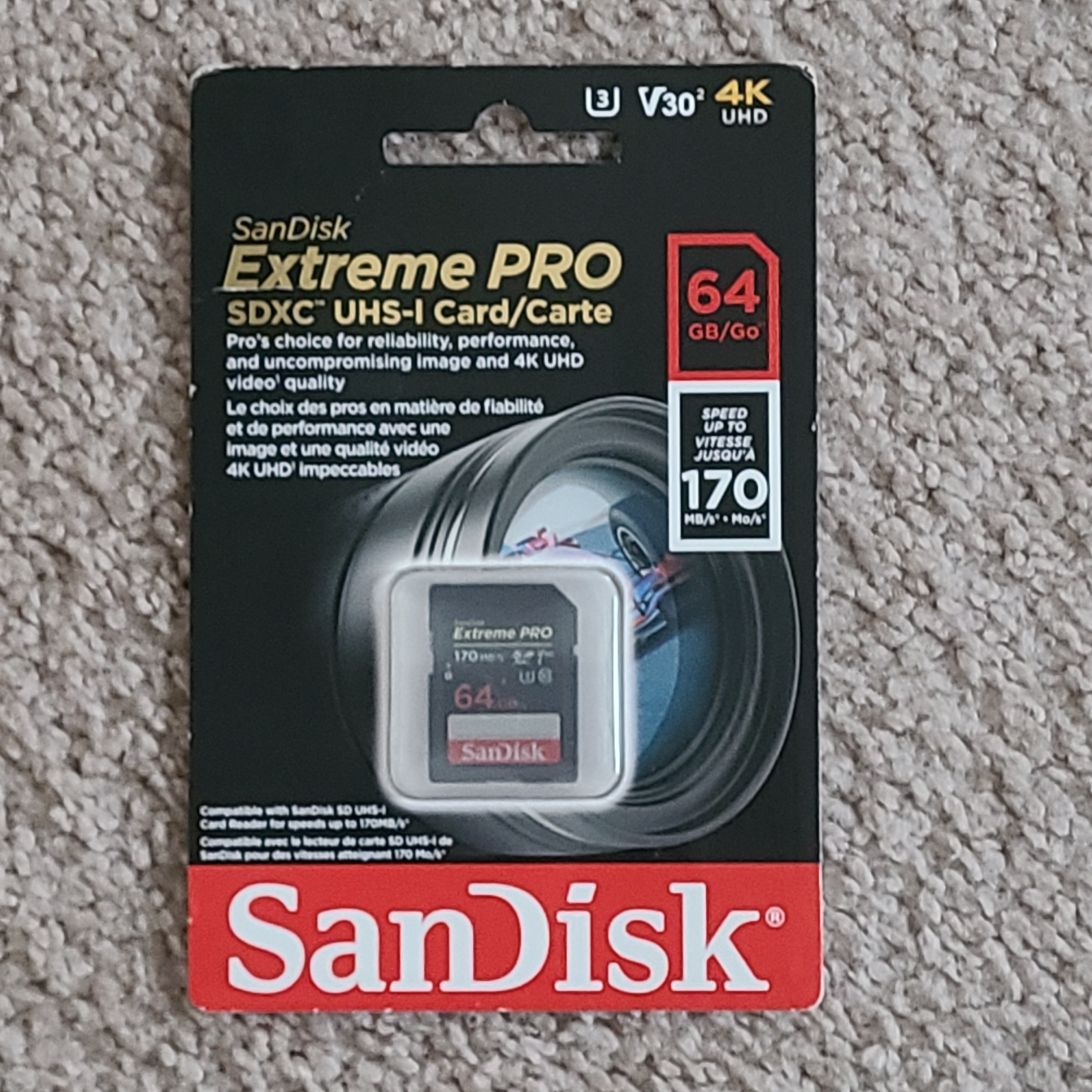 SanDisk Extreme PRO 64GB SDXC UHS-I SD Card