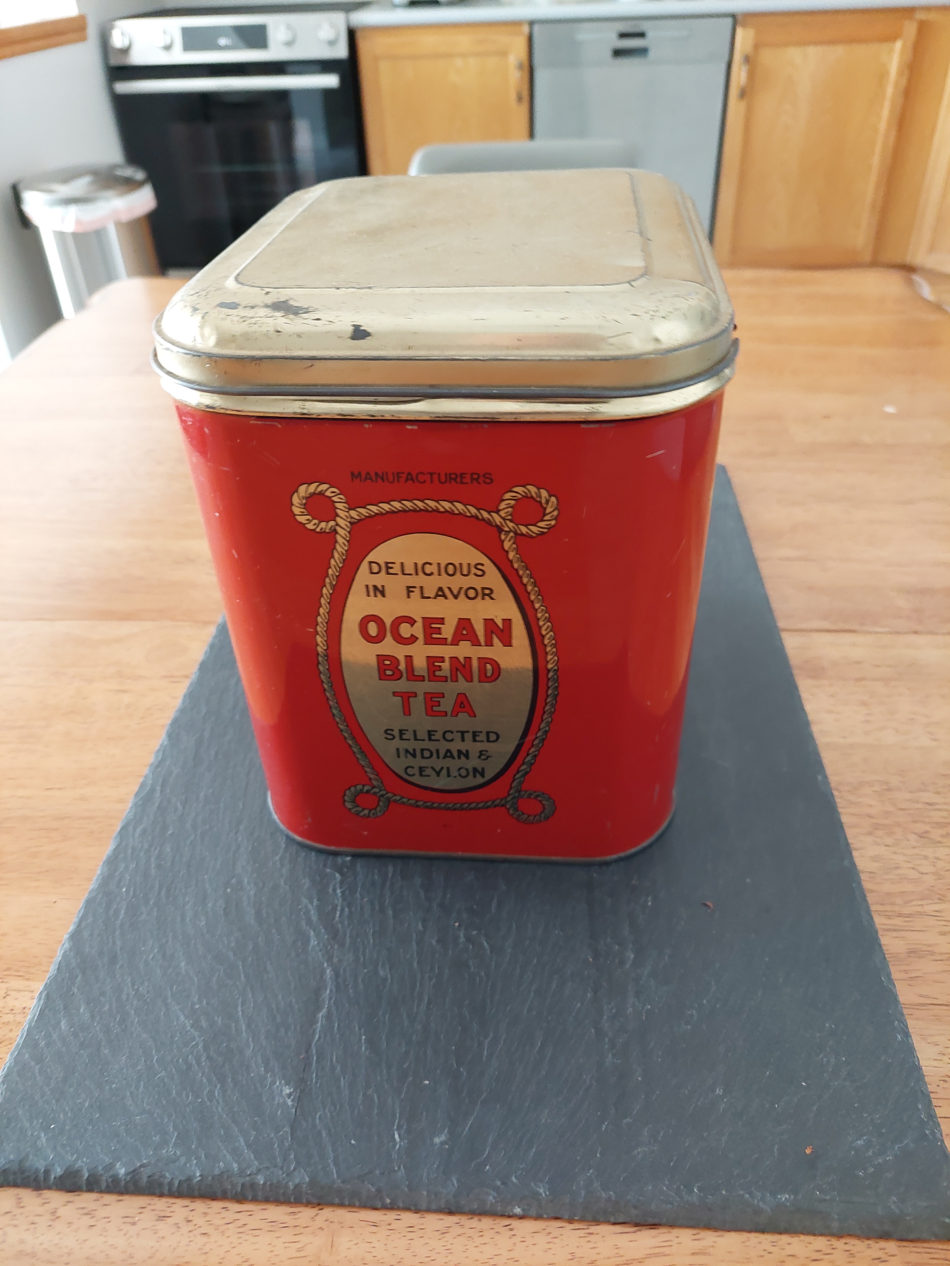 Vintage Ocean Blend Indian & Ceylon Tea Tin - photo 5