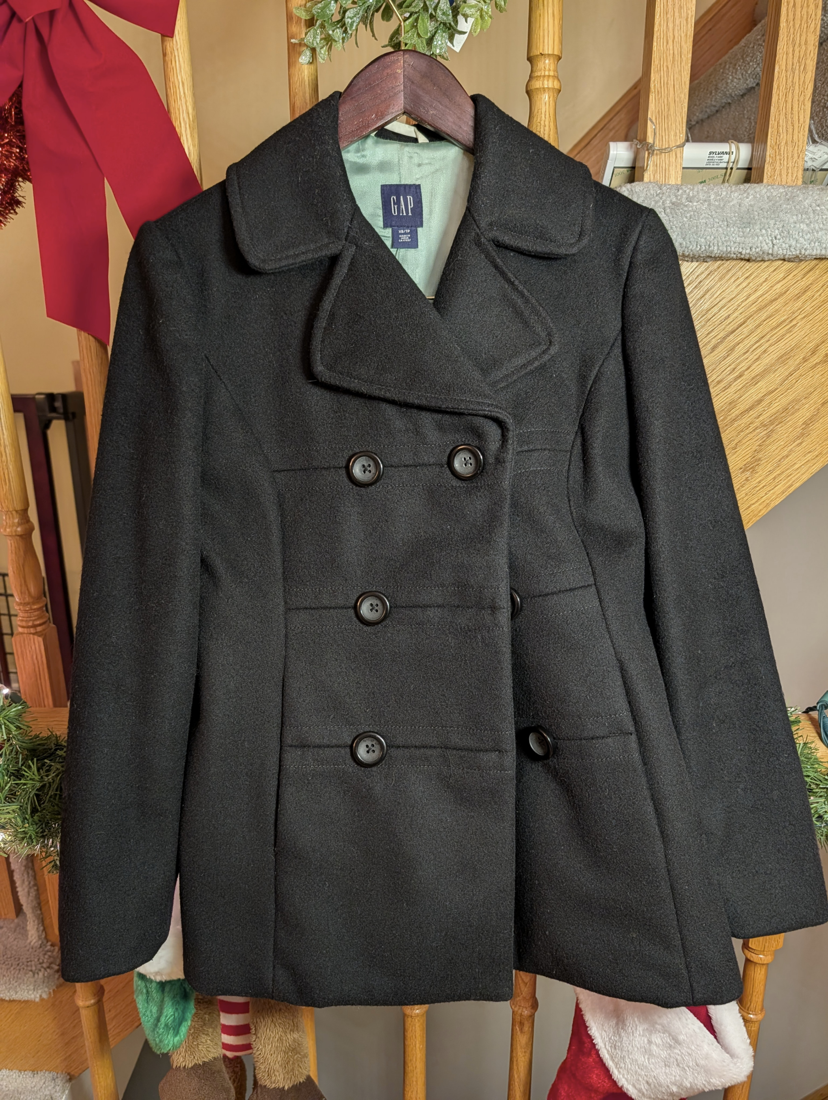 Women's Short Gap Pea Coat