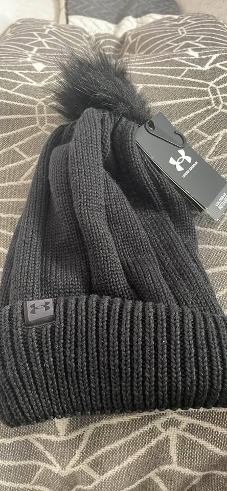 BRAND NEW women under armour coldgear beanie winter pom pom - photo 3