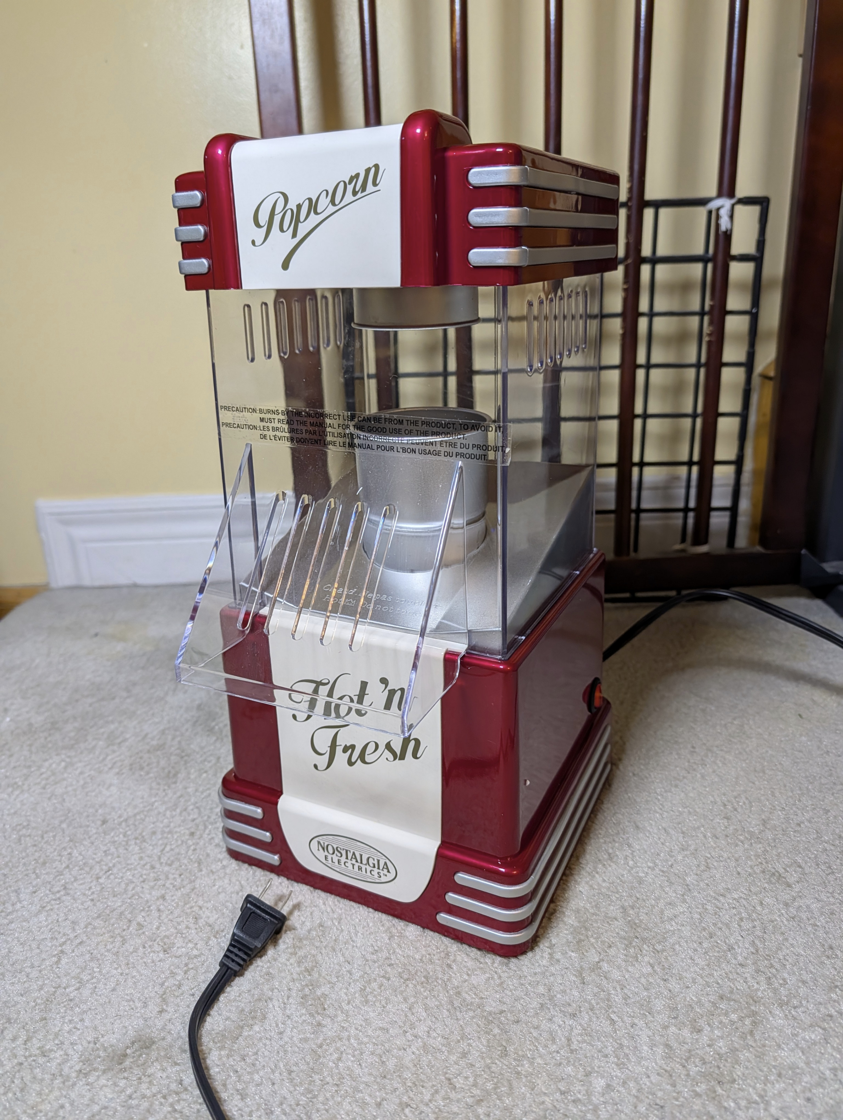 50s Style Hot Air Popcorn Machine
