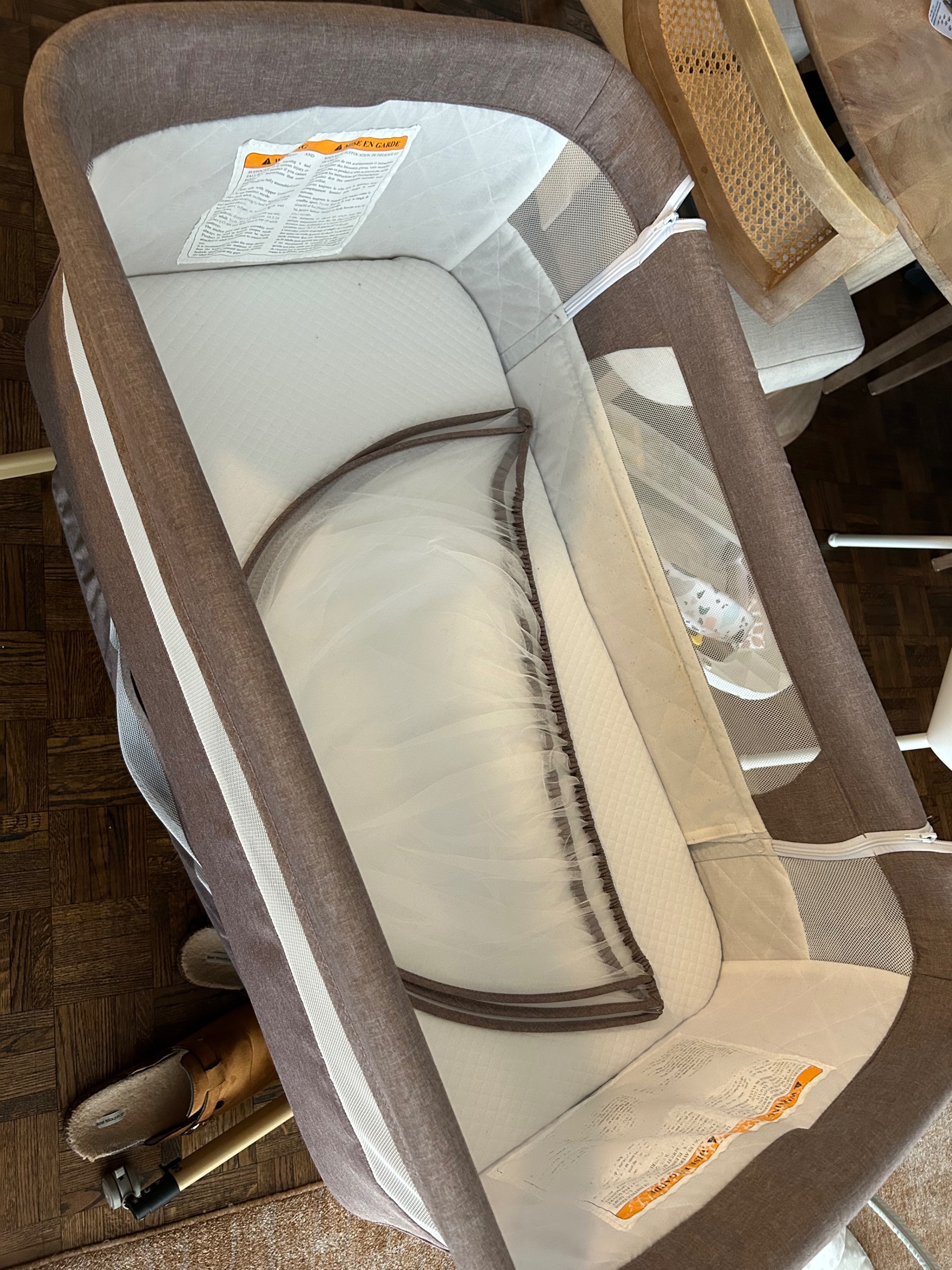 Brown Baby Bassinet
