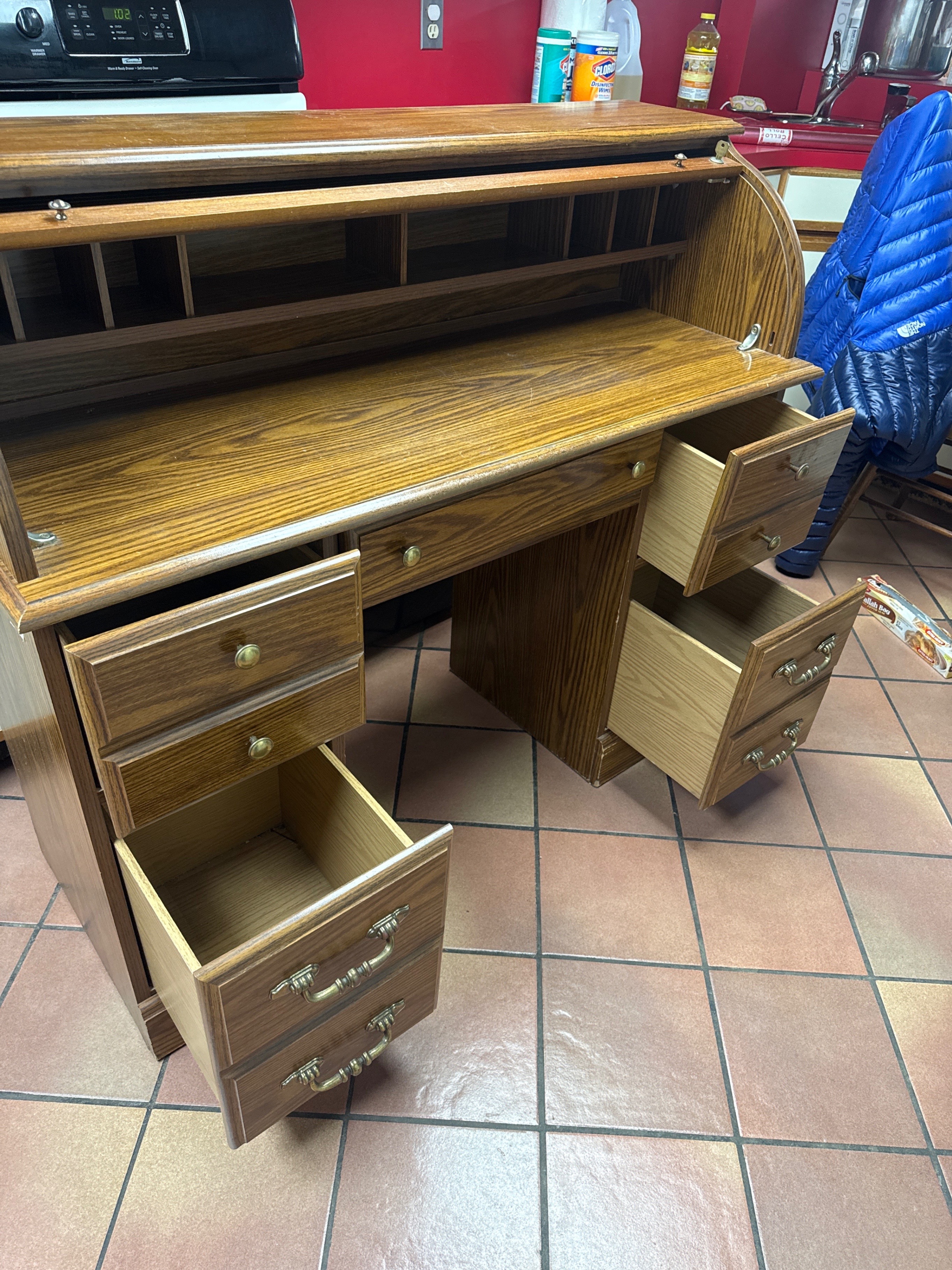 roll top desk that locks - photo 3