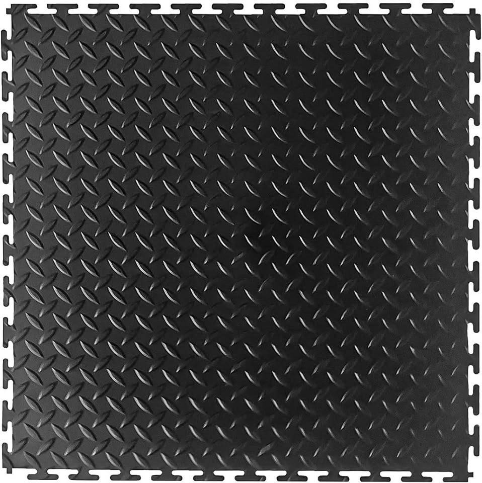 Garage Floor -  Rubber Diamond Plate Interlocking Floo - photo 2