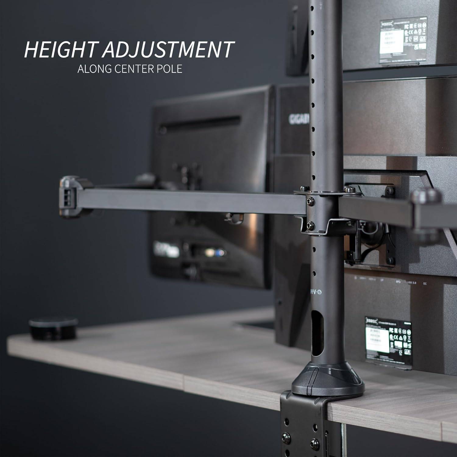 New VIVO Steel Quad Computer Monitor Heavy Duty Desk Mount - photo 4