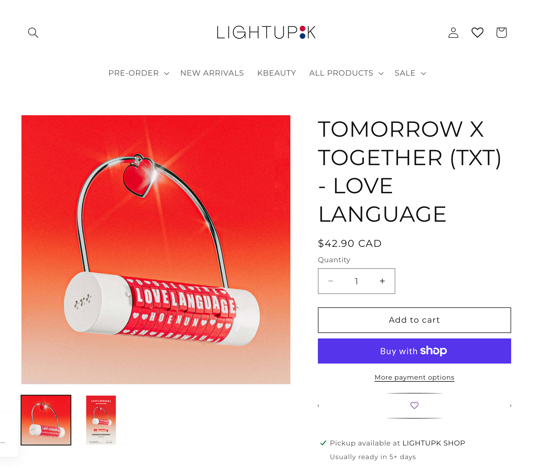 TXT Love Language (NFC lock) Kpop album - photo 3