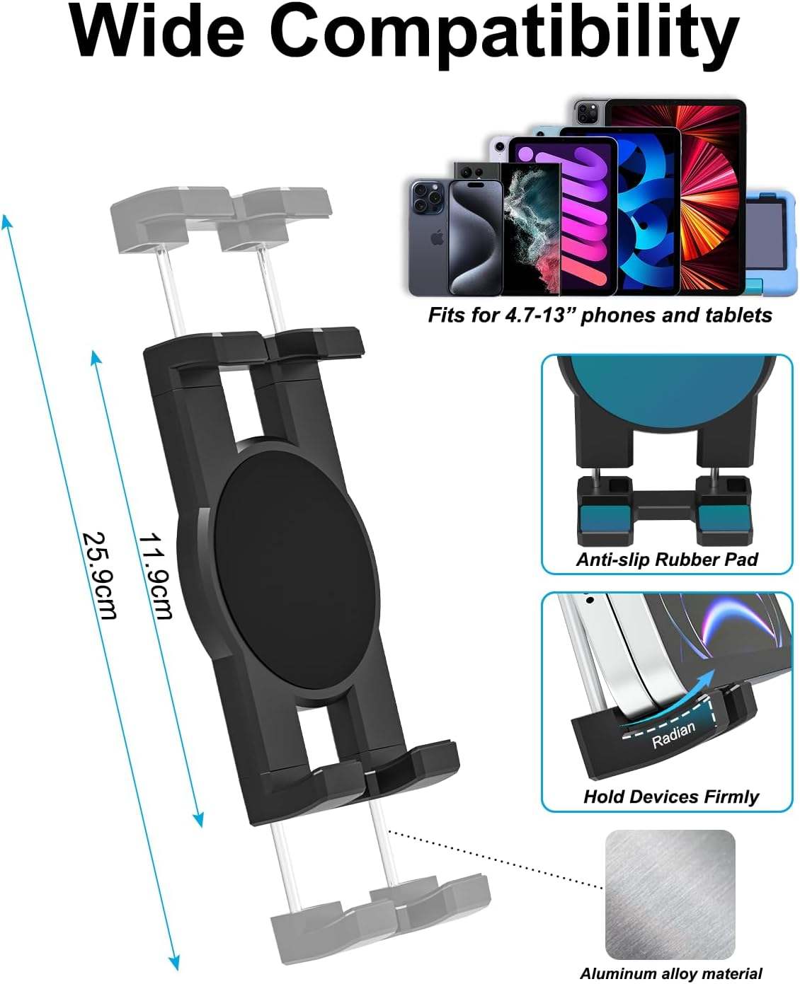 Double Head Tablet Holder for Car Cup - photo 5
