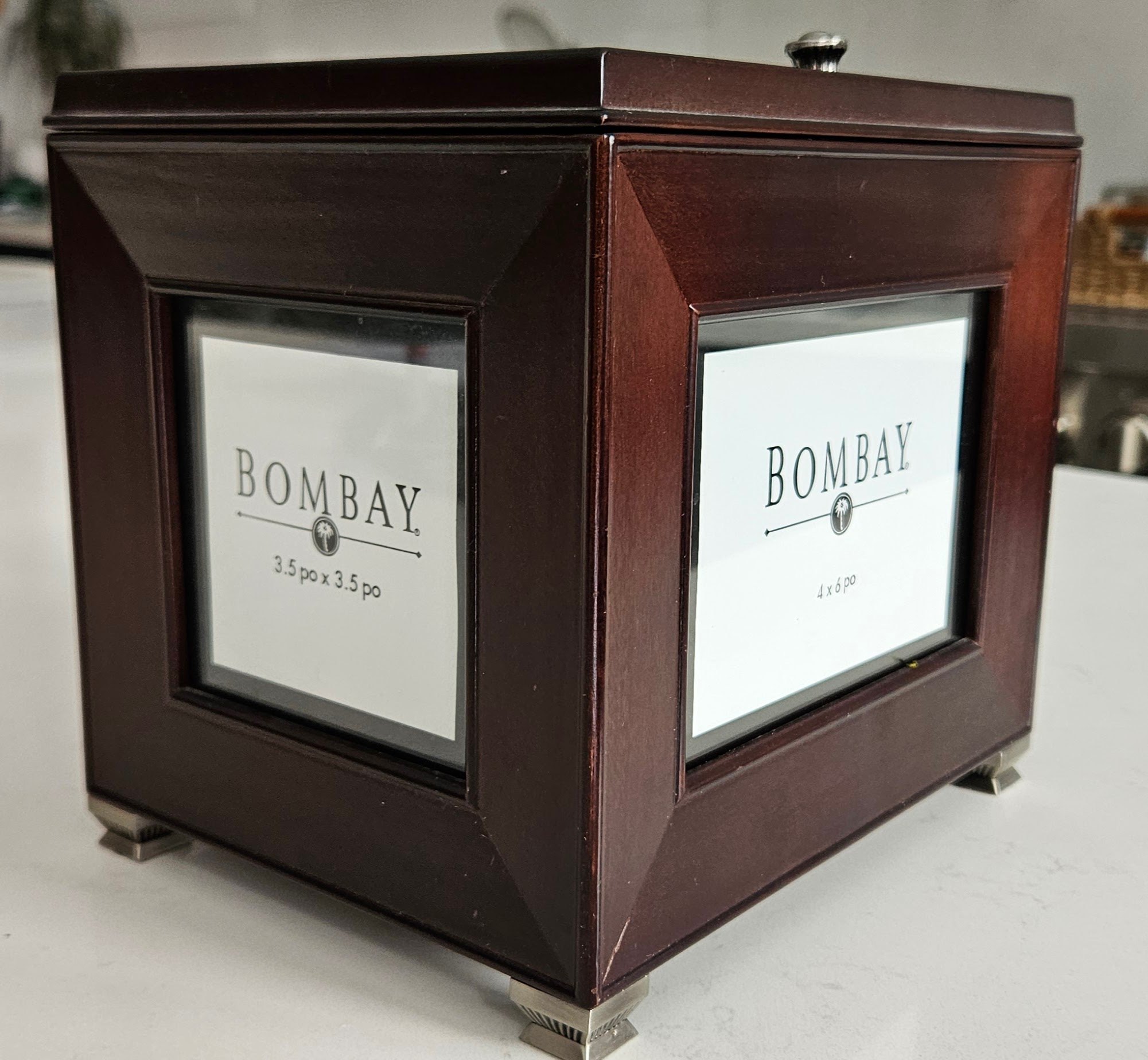 Bombay Company Mahogany Photo Storage Box - photo 4