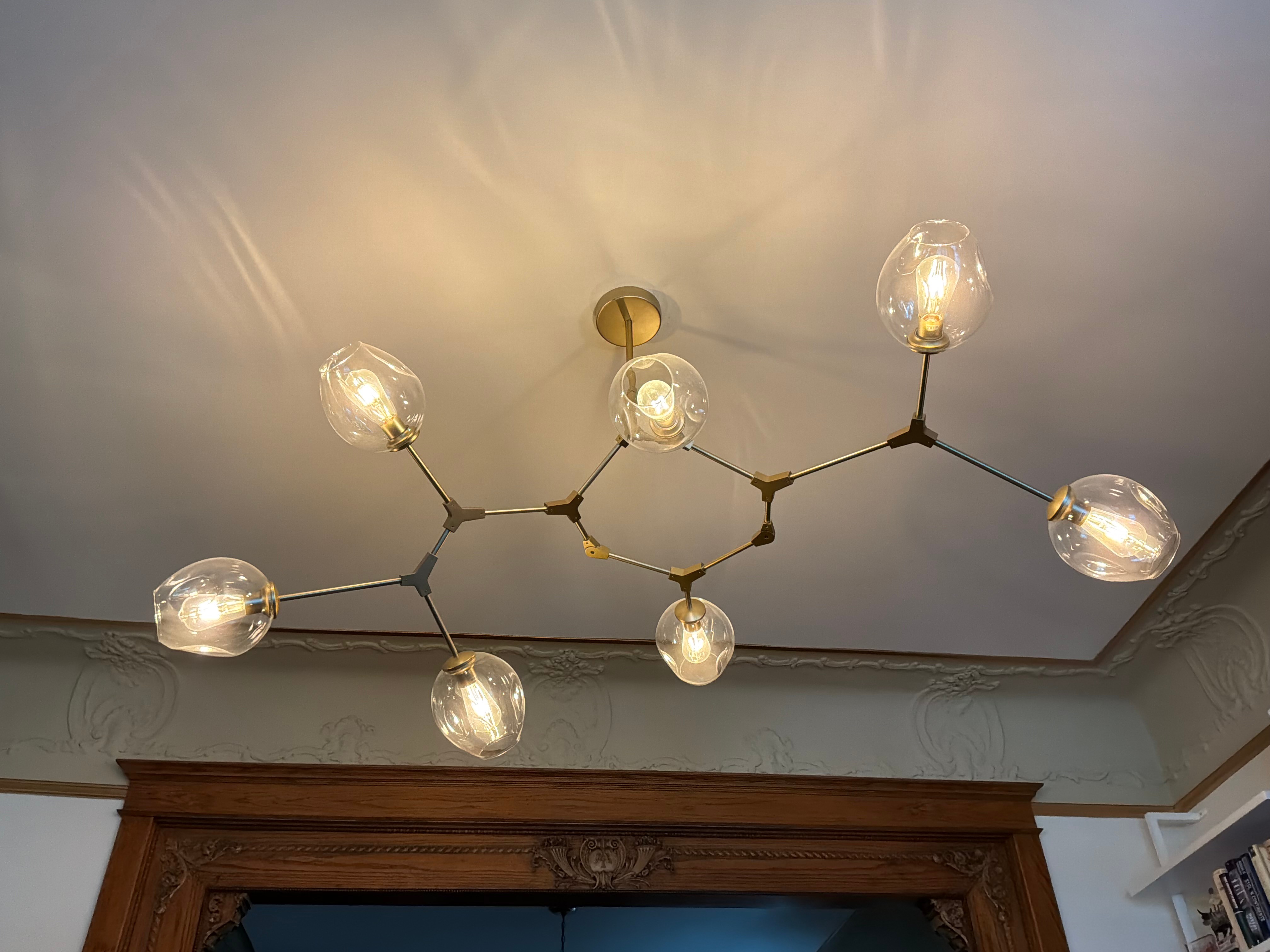 Modern branching globes chandelier - photo 3