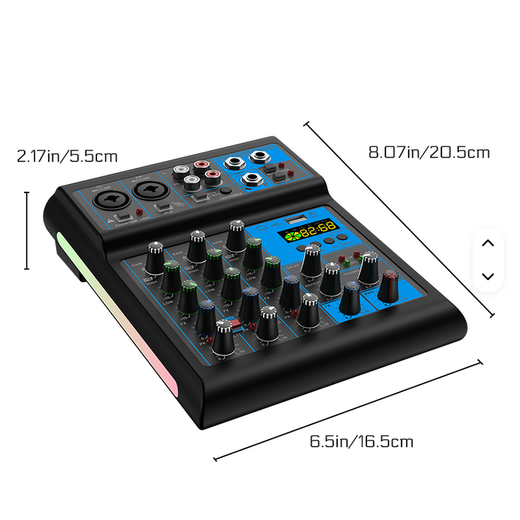 4-Channel Audio Mixer with 2 Cordless Microphones - photo 5