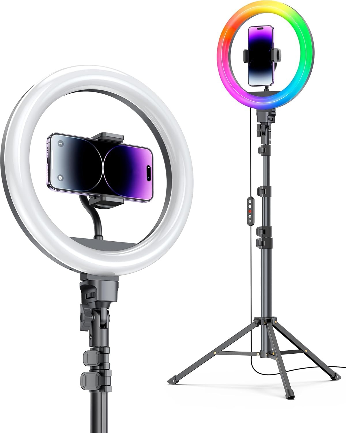 12'' Ring Light with full size tripod, Selfie LED Ring Light - photo 3