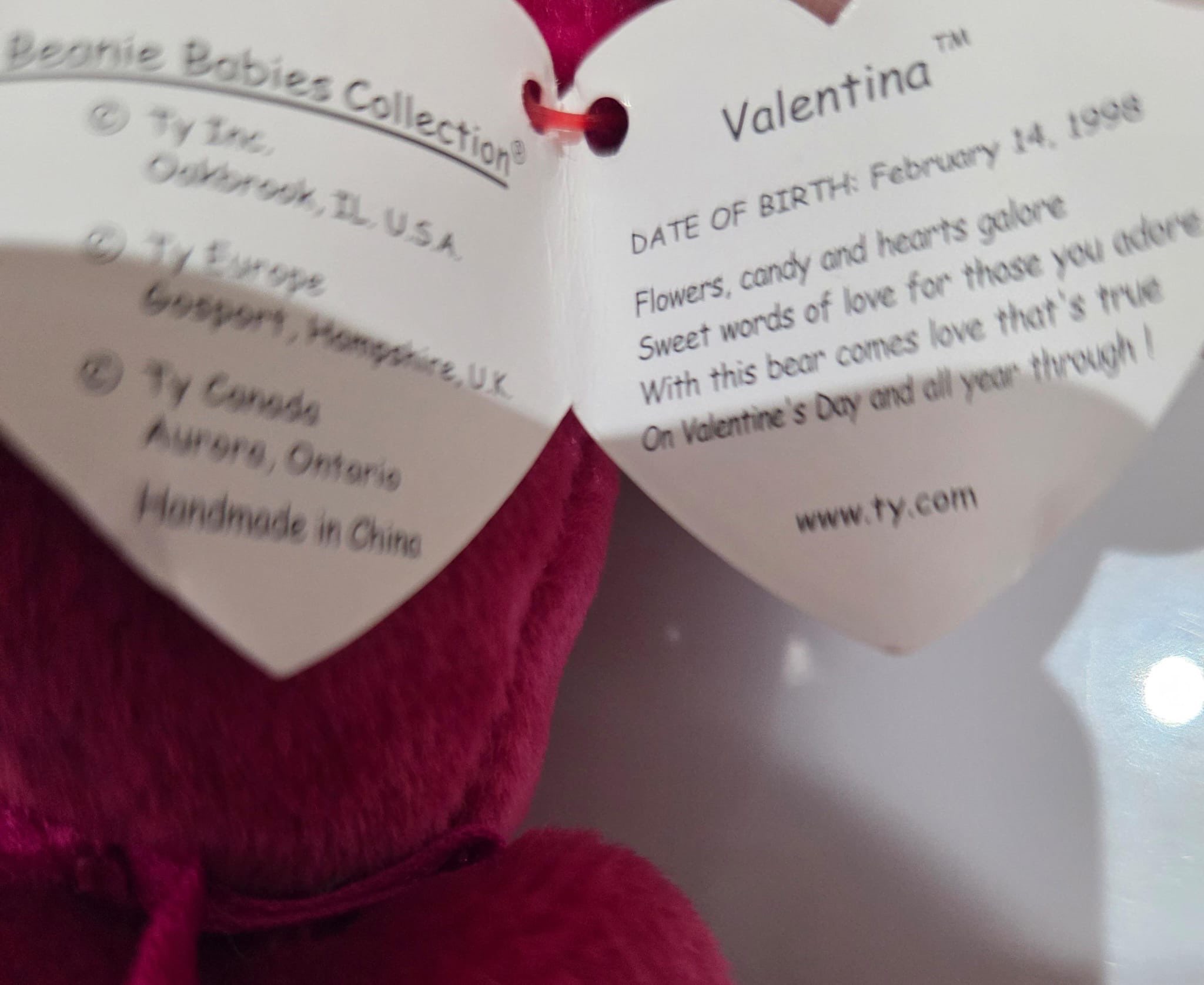 TY Beanie Babies – Valentino & Valentina (Valentine’s Bears) - photo 3
