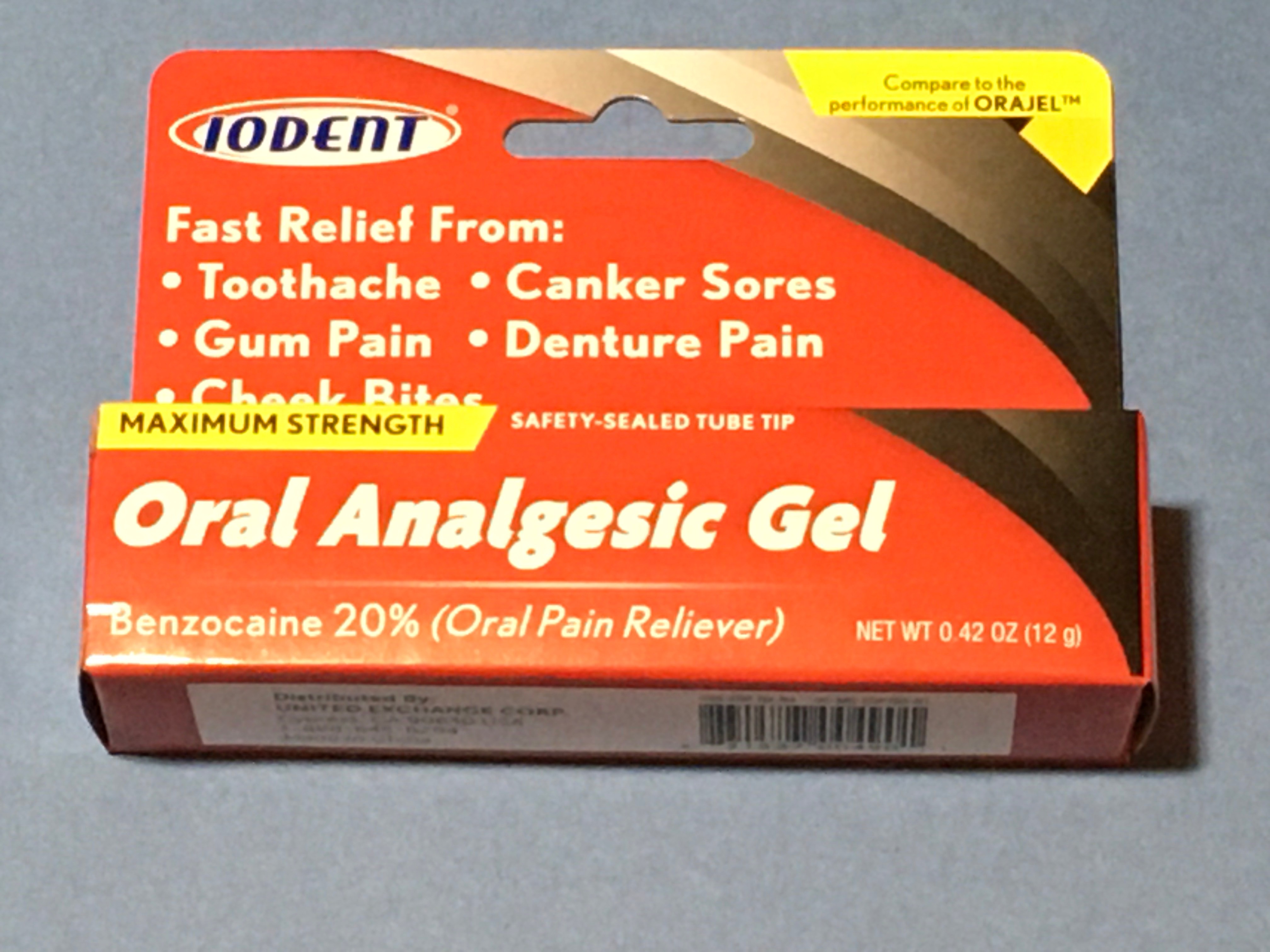 IODENT Oral Analgesic Gel - New
