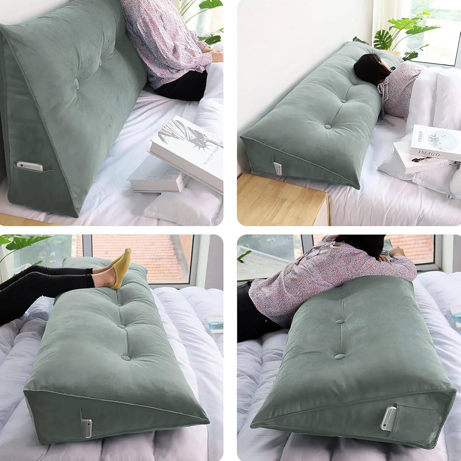 King Size Headboard Wedge Pillow -  WOWMAX Brand - photo 2