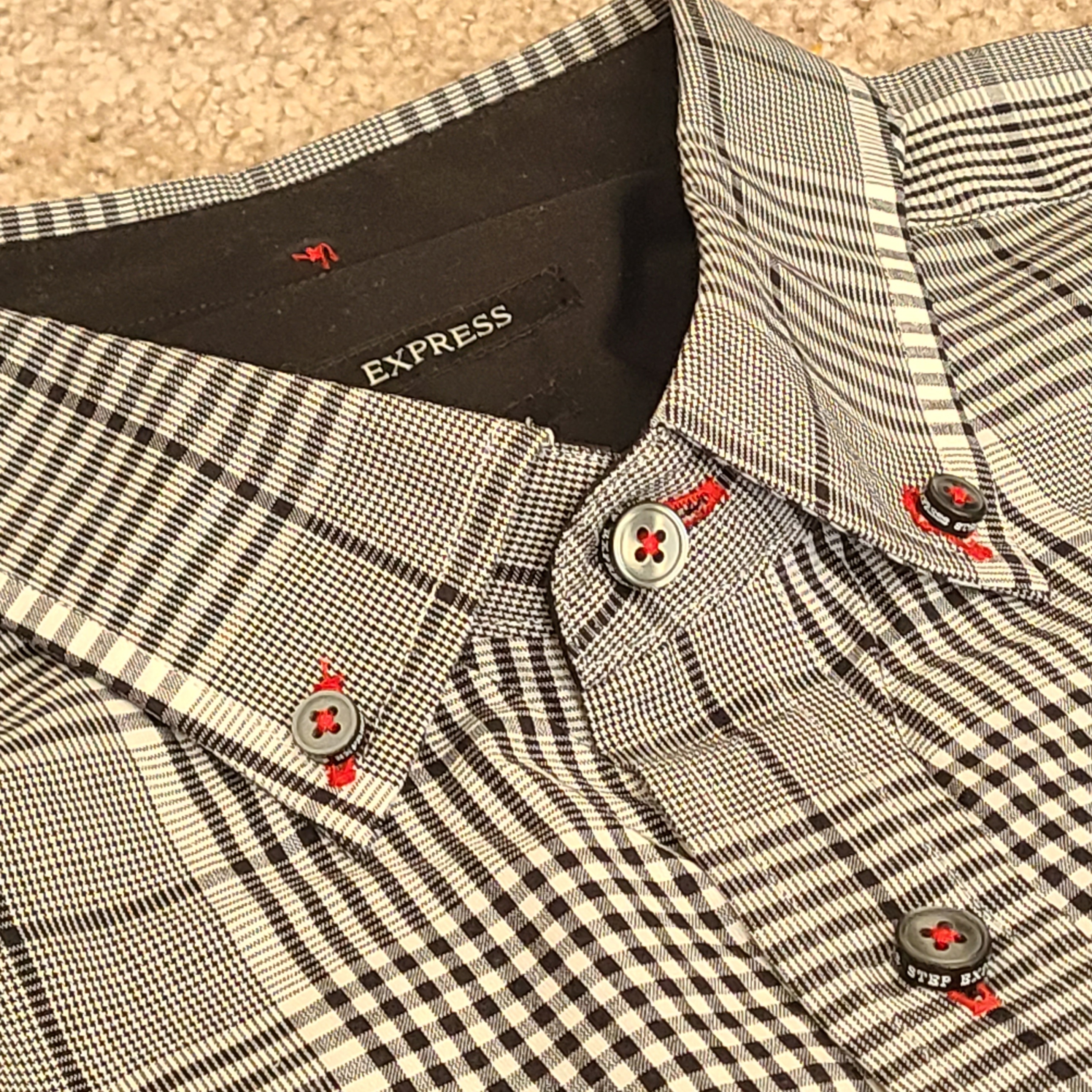 Men's long sleeves shirt - patchwork plaid, Size XXL - photo 4