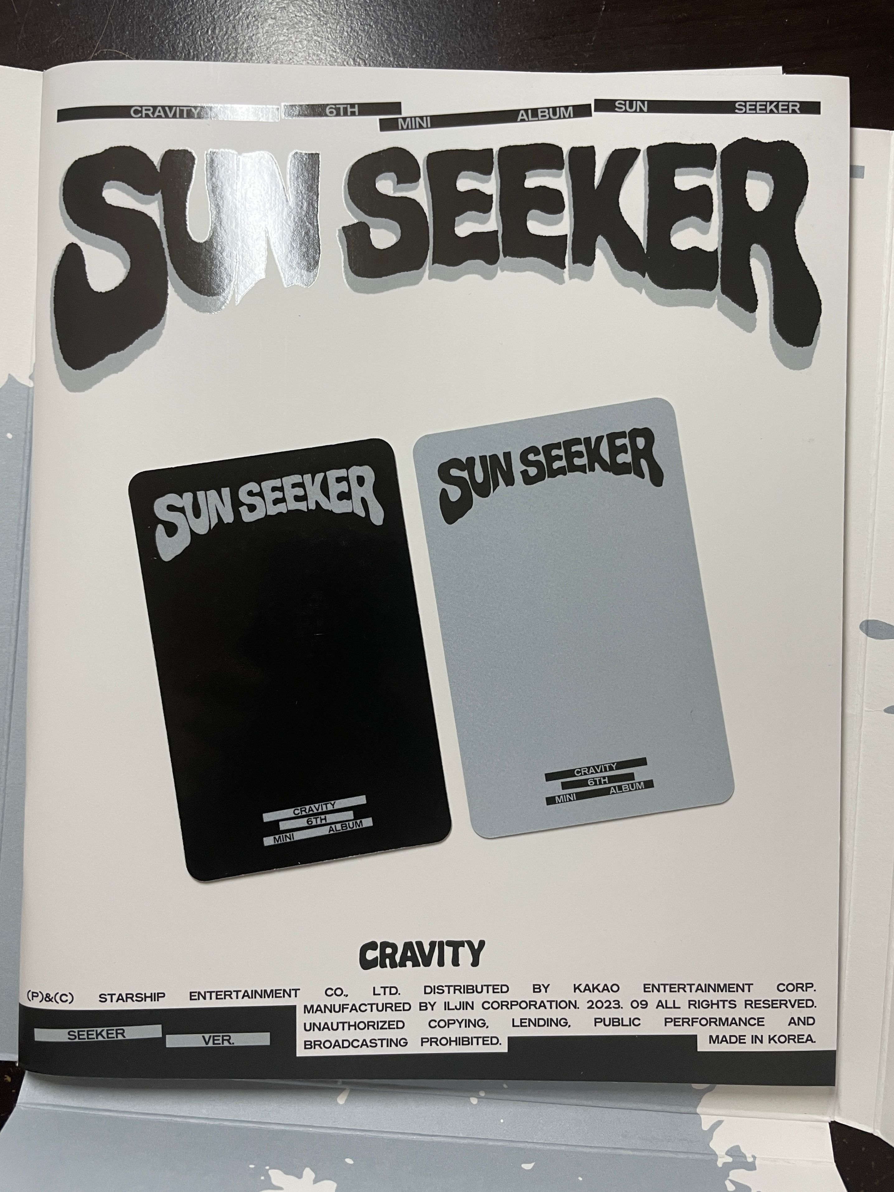 [WITH PCS] CRAVITY - SUN SEEKER Seeker Ver. Kpop Album - photo 5