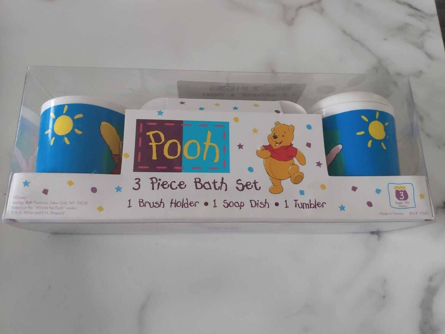 Disney Winnie the Pooh 3-Piece Bath Set - New