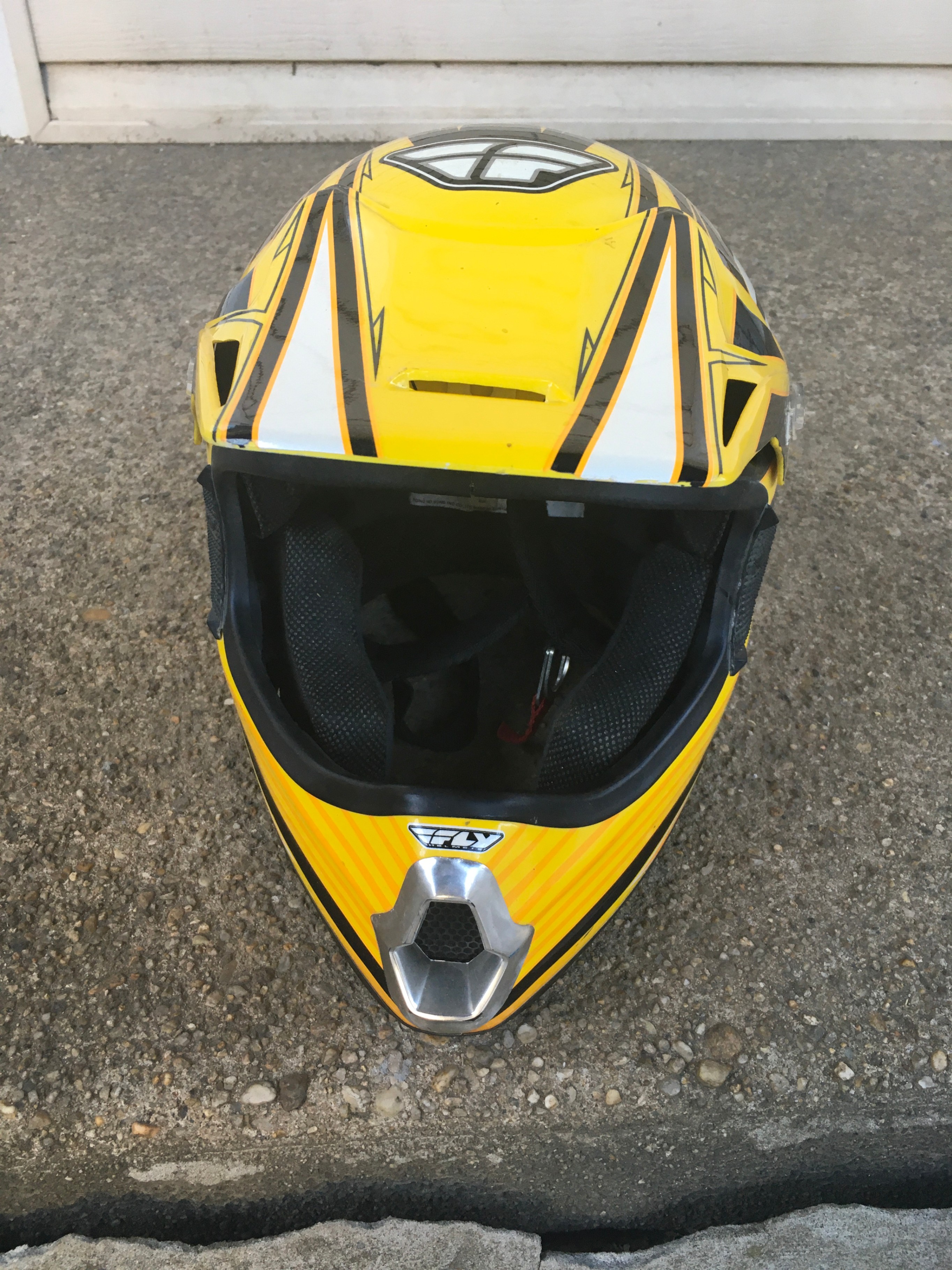 Fly Racing Yellow Motocross Helmet