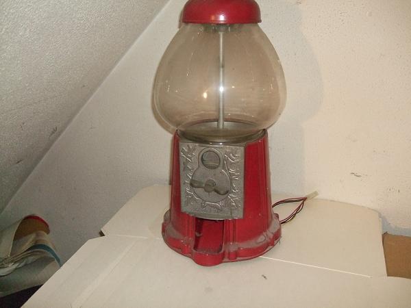 Vintage Red Gumball Machine