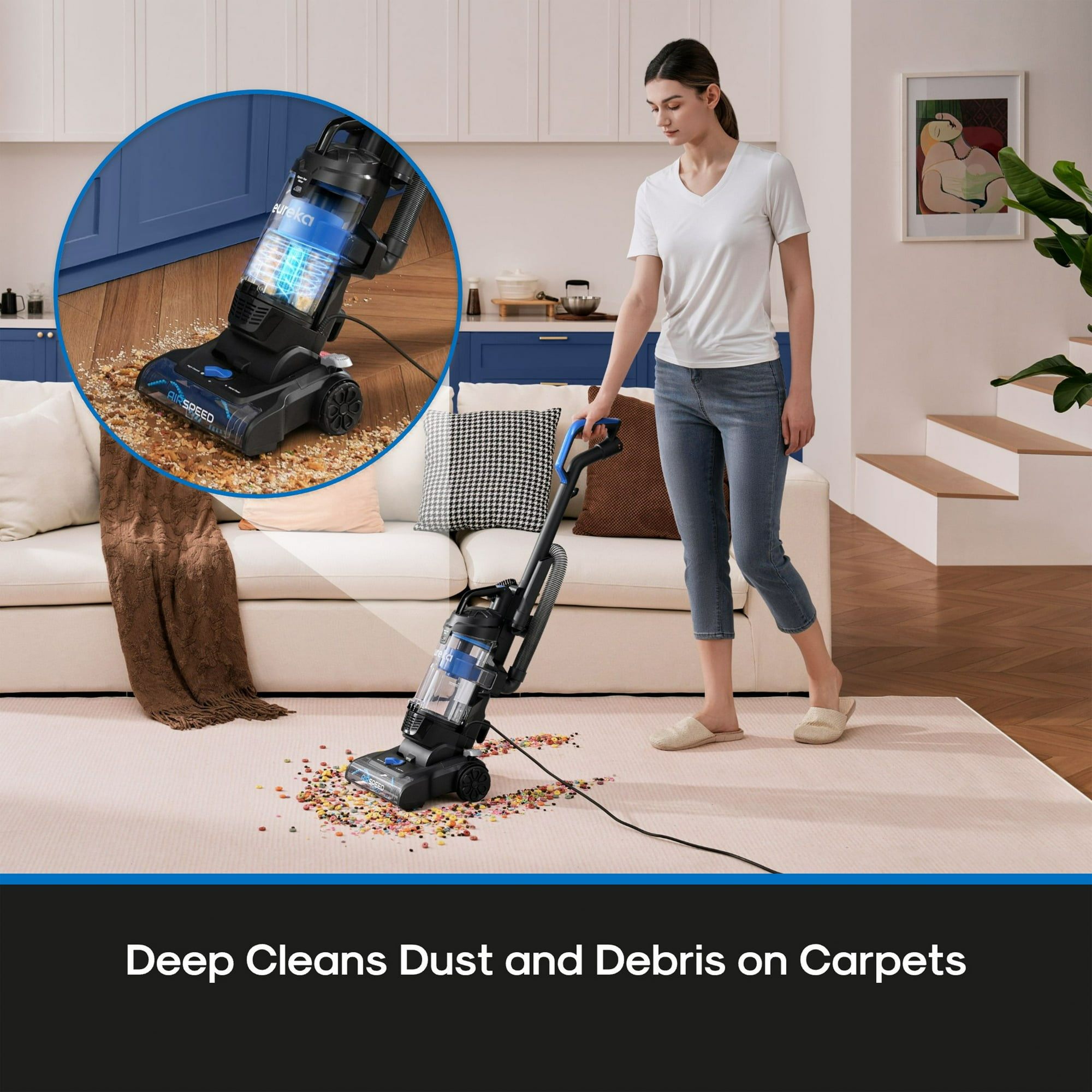 Eureka Airspeed Plus Upright Vacuum, Compact, Extended Reach - photo 2