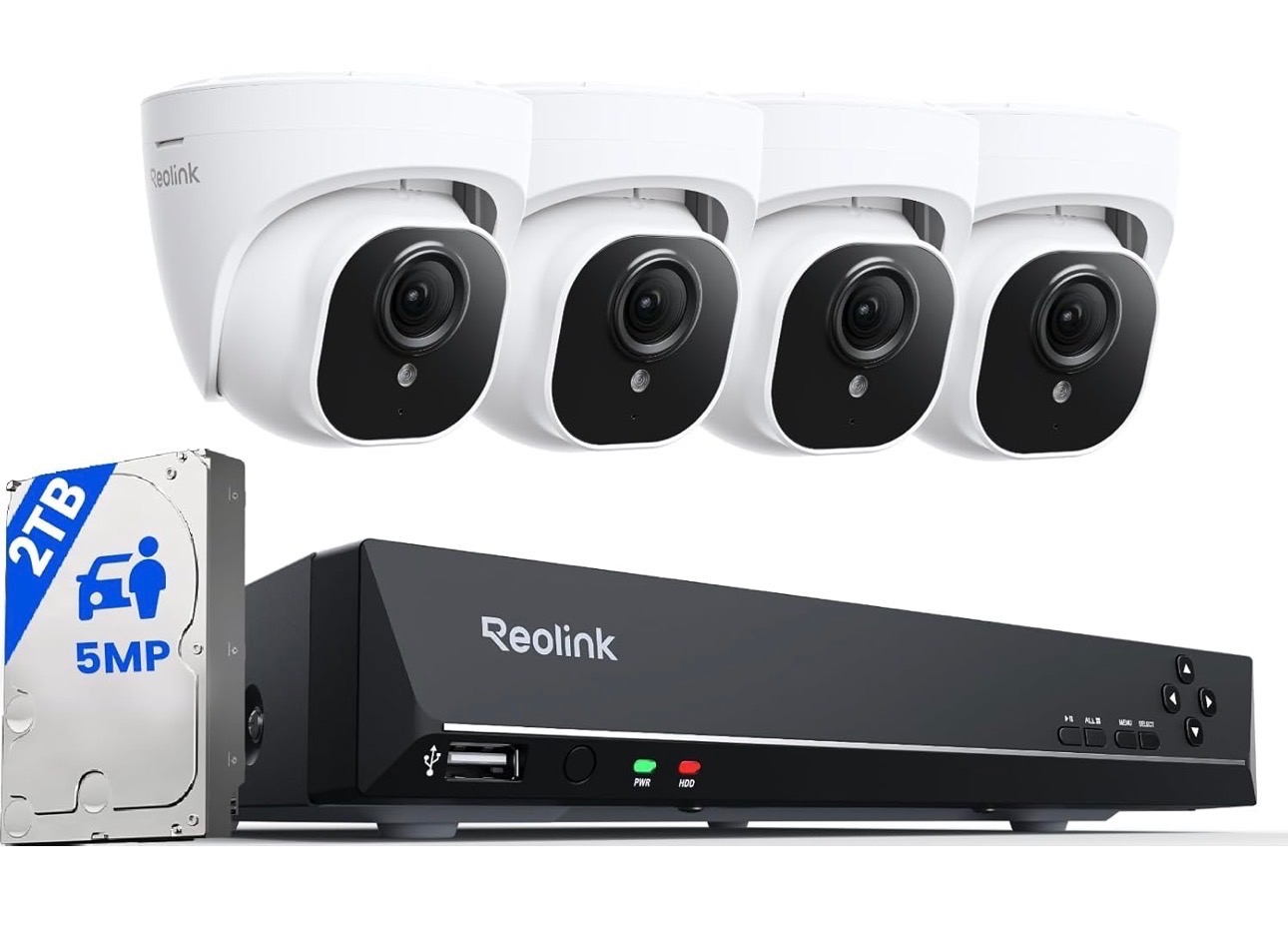 4K 2TB NVR 8Ch PoE Security Camera System 24/7 Vehicle Detection - photo 4