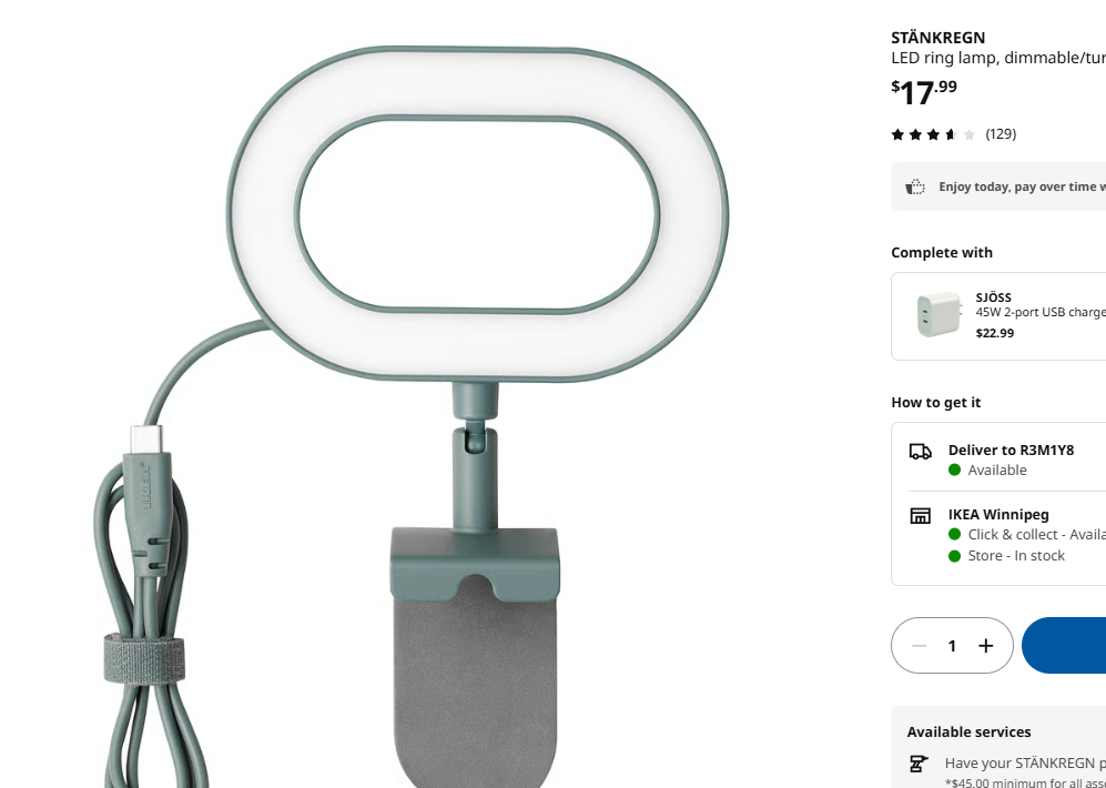IKEA Storage + Laundry + Ring Light Bundle | $20 | Moving Sale - photo 3