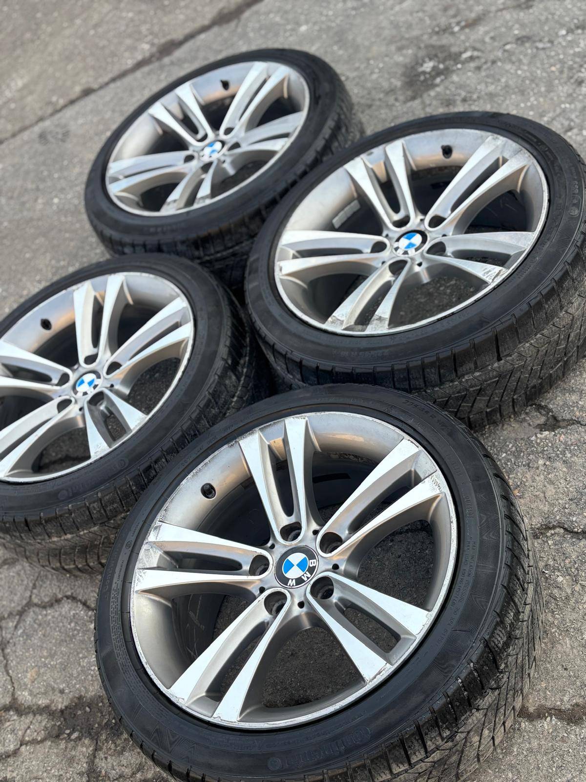 OEM 18"BMW(5x120)+225/45/R18 Conti snows–4/3 Series/X1/Countryma - photo 3