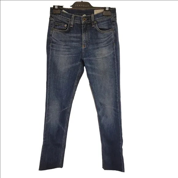 Rag & Bone High-Rise Jeans, Size 24