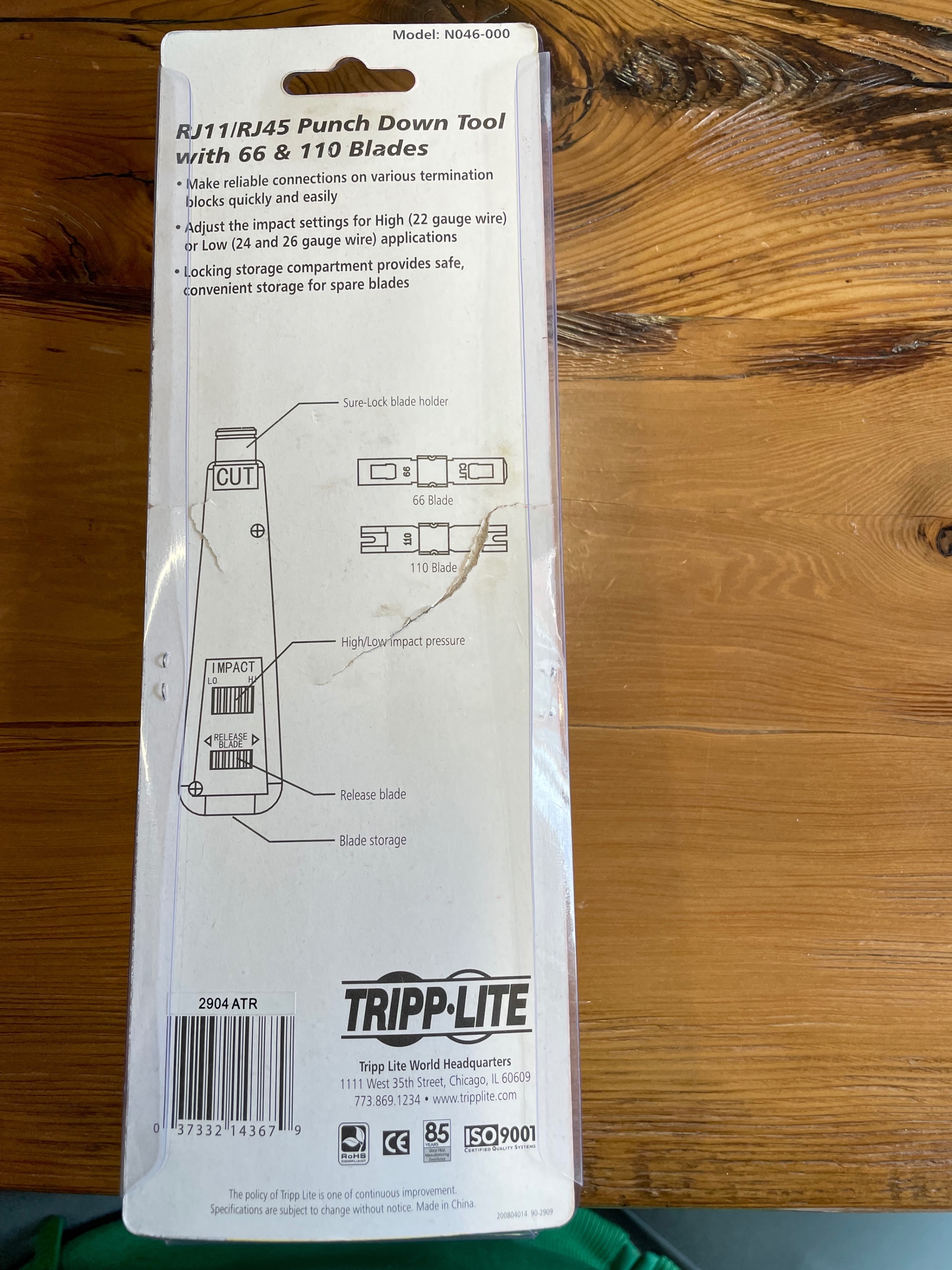 Tripp Lite RJ11/RJ45 Punch Down Tool w/ Blades - photo 4