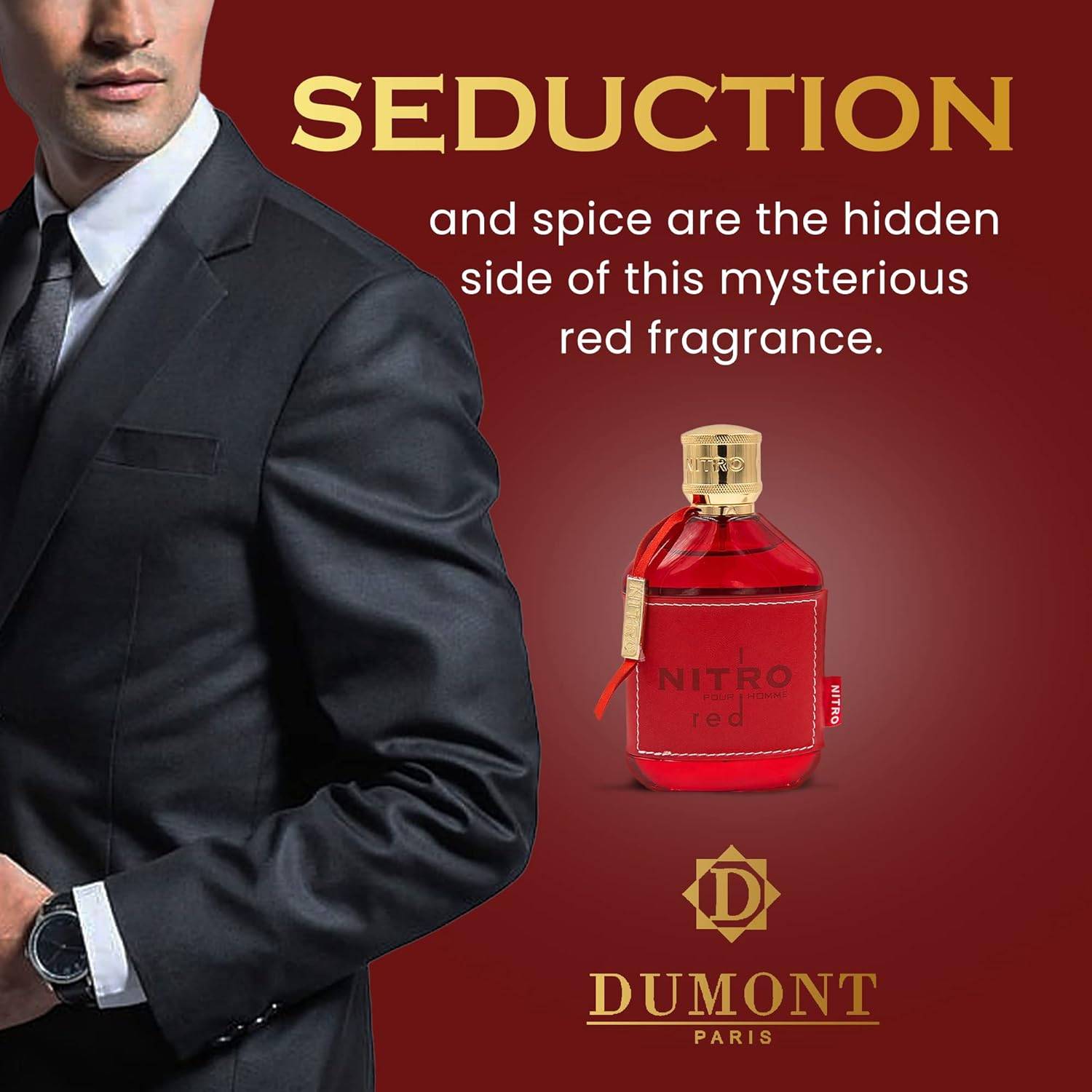 🔥 Dumont Nitro Red EDP – 99% Full | Excellent Condition - photo 4