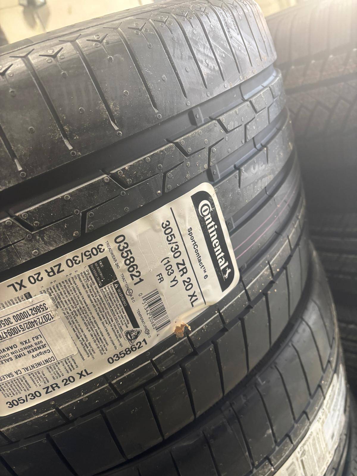 2 NEW 305/30/R20 Continental-Huracan/911/R8/NSX/488/Corvette