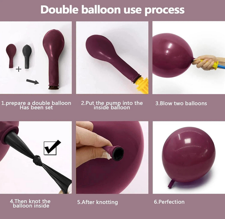 Dusty Purple Gold Balloon Arch Kit (Double Stuffed) - photo 4