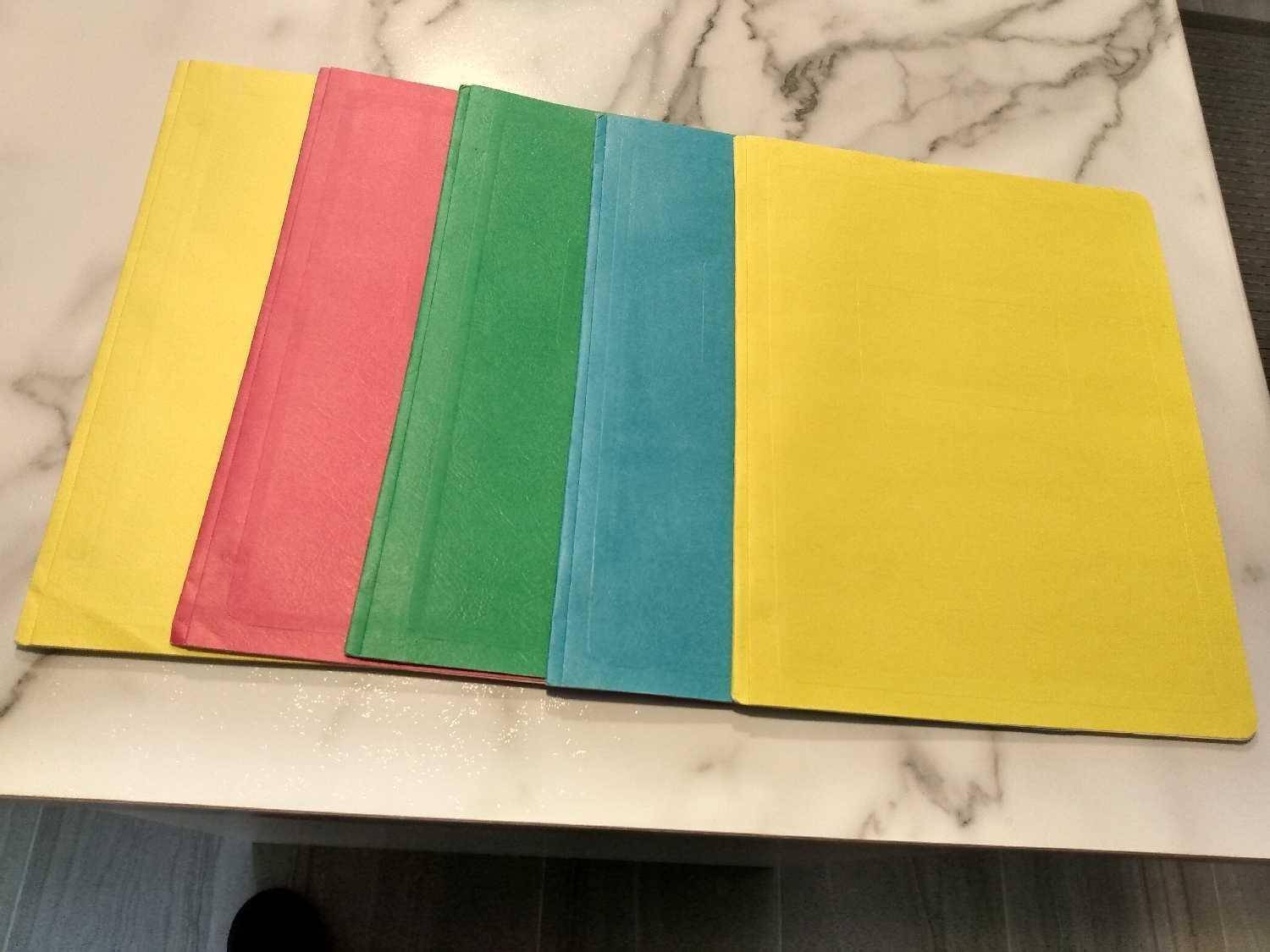 Hilroy 06-200 Assorted Colour Report Covers - Set of 5