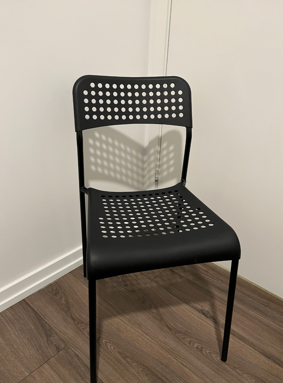 Black boring chair but fascinated for relax