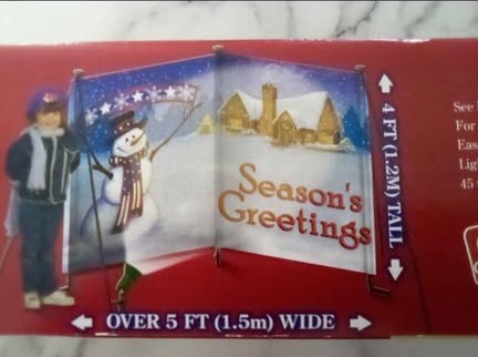 Holiday Yard Card with Spotlight Decoration - photo 2