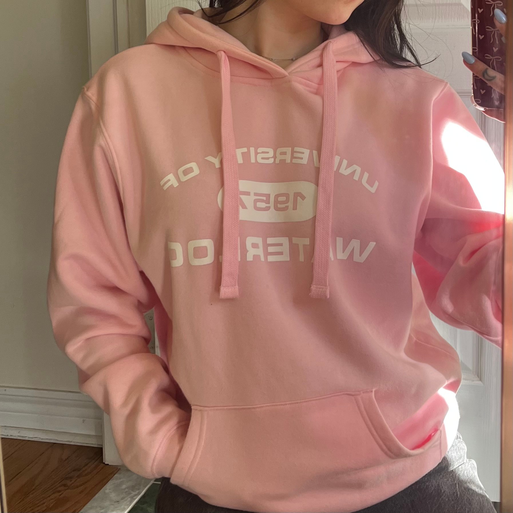 University of Waterloo Pink Hoodie