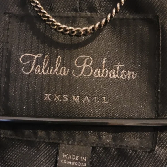 Talula Babaton XXSMALL Black Coat - photo 2