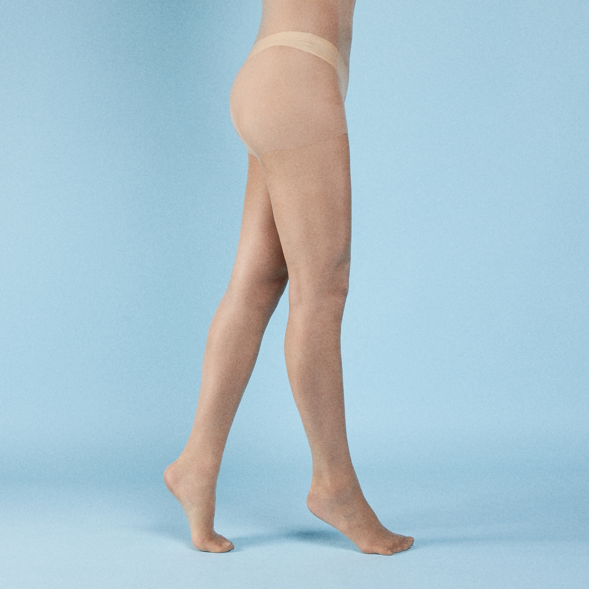 NEW 15D Bikini Non-run Tights (Black & Nude) - photo 4