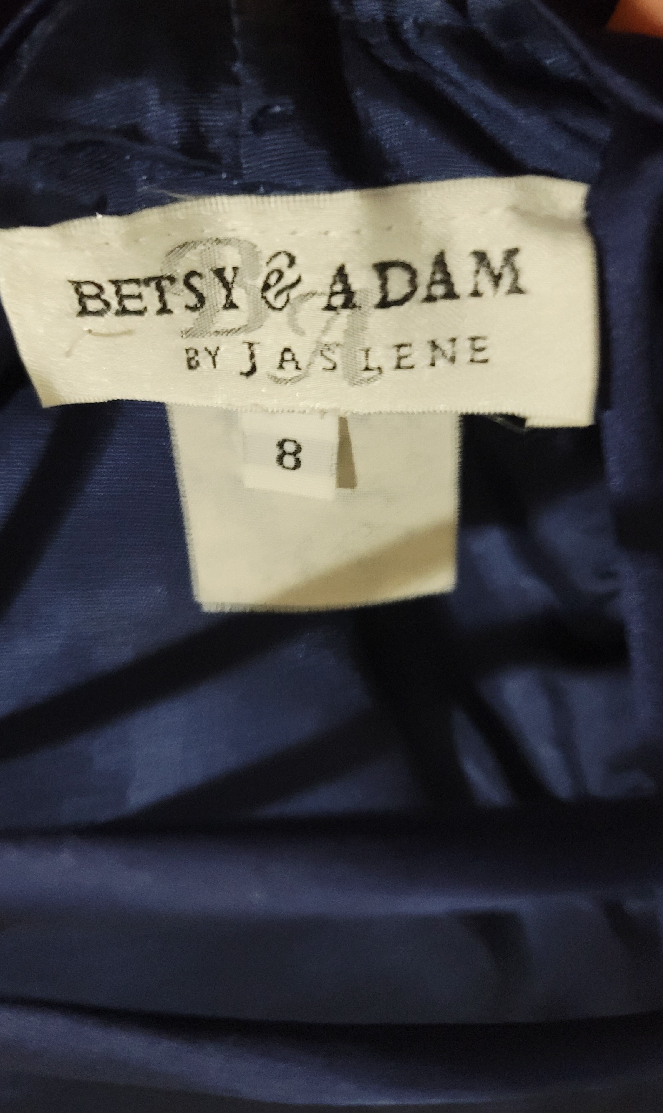 Betsy & Adam Navy Blue Dress - Size 8