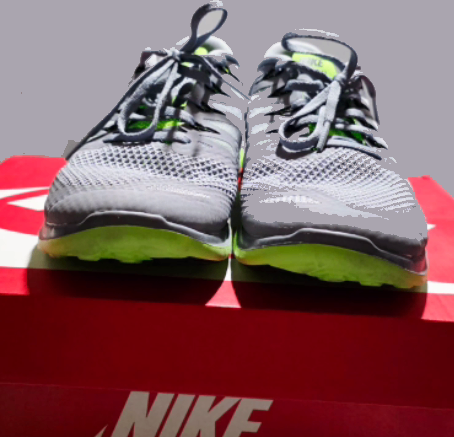 Grey/Neon Green Nike | Size 8 - photo 2