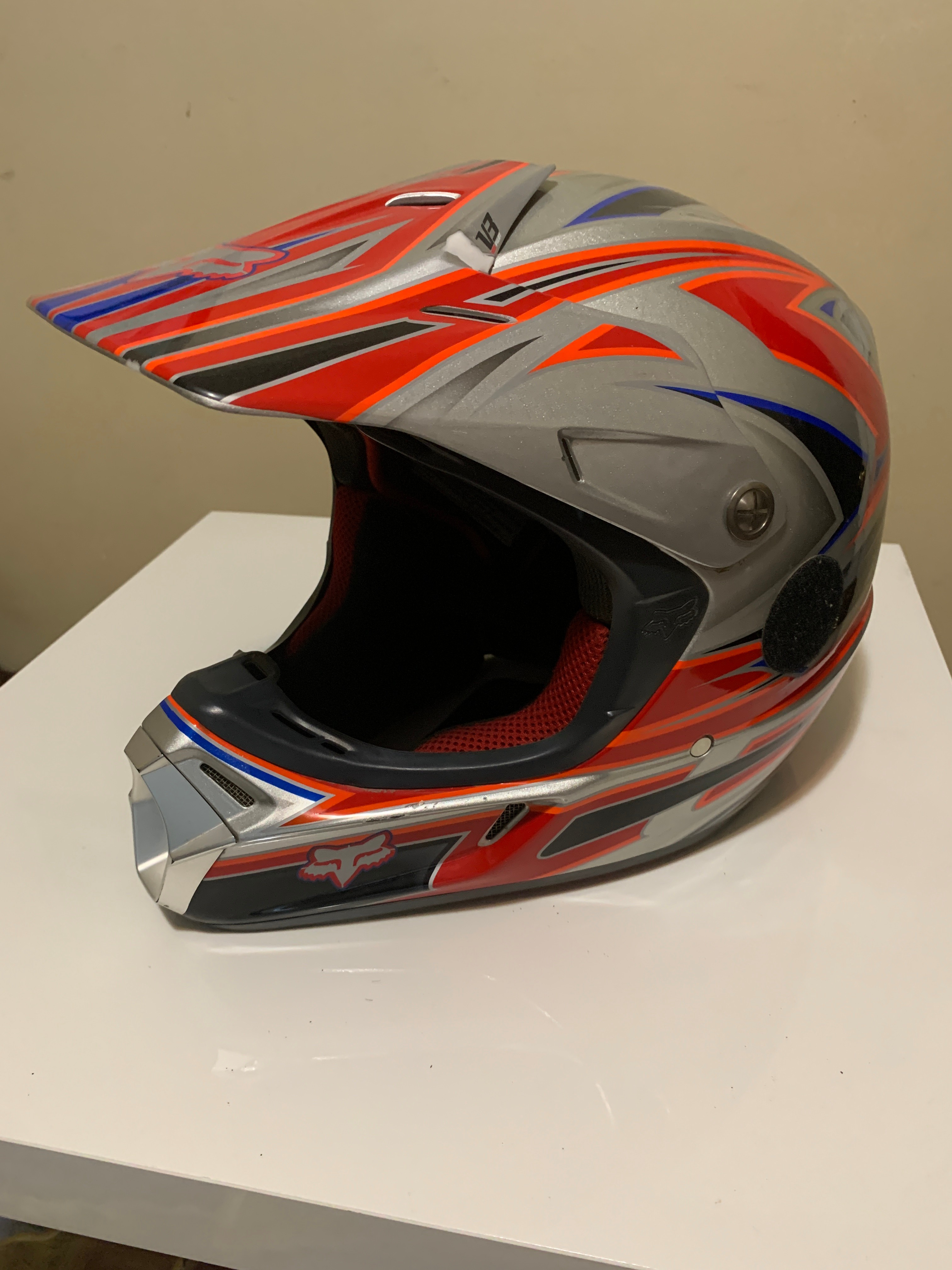 Fox Racing Helmet V3 Pilot Size Large M200 Snell approved helmet - photo 3
