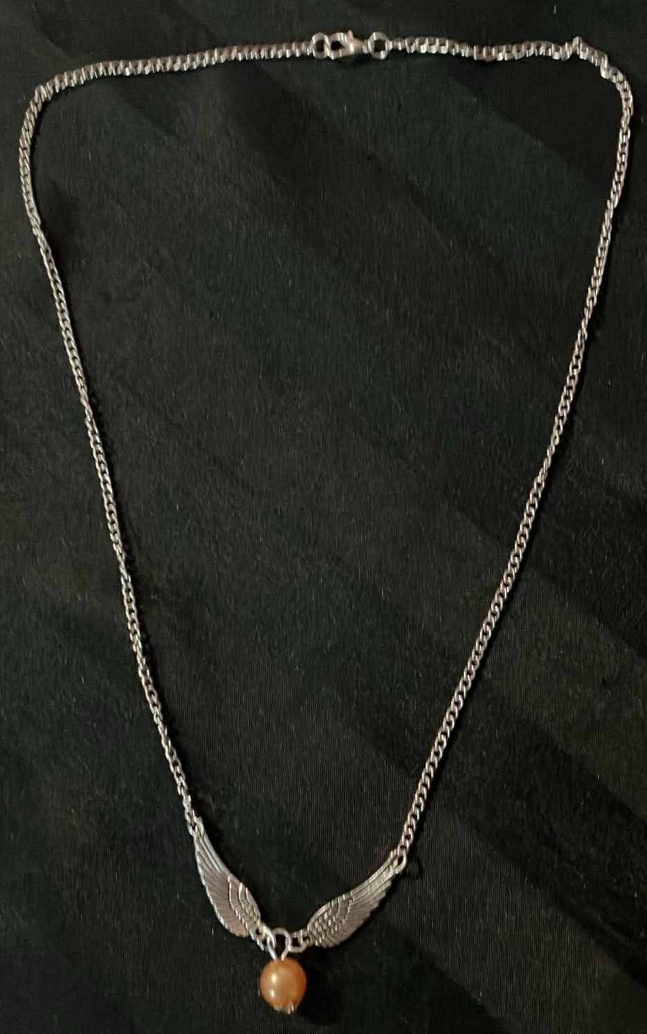 Harry Potter Snitch Quidditch Wings Necklace (New) - 20 Inches