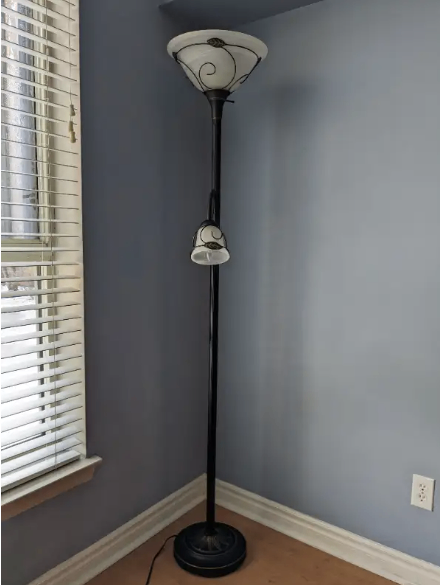 Floor Lamp with Two Lights