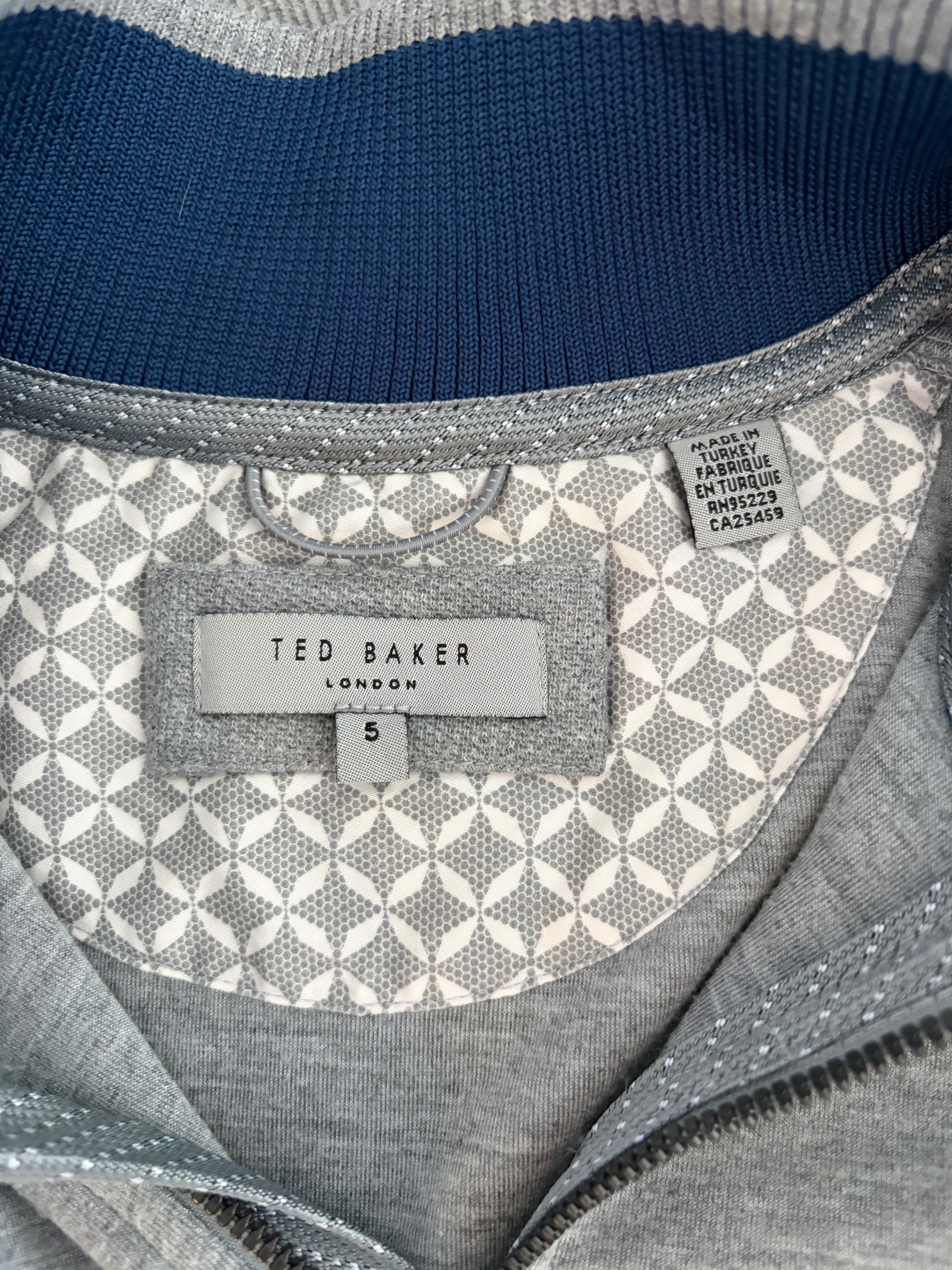 Ted Baker Men’s Gray Quarter-Zip Sweater Size XL - photo 3